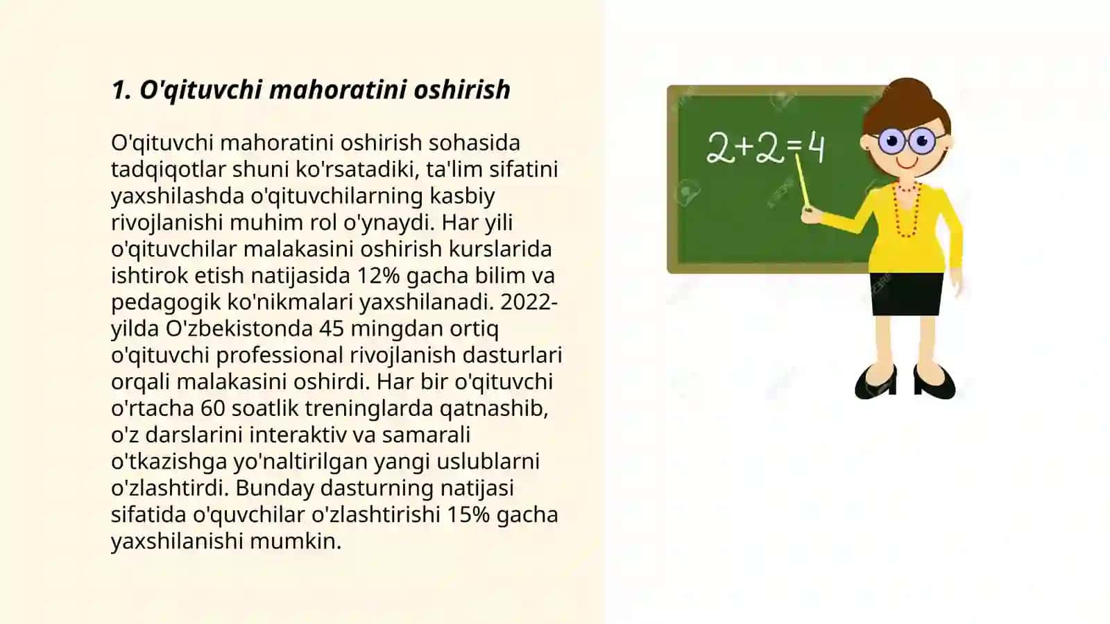 O'qituvchi mahoratini oshirish 3