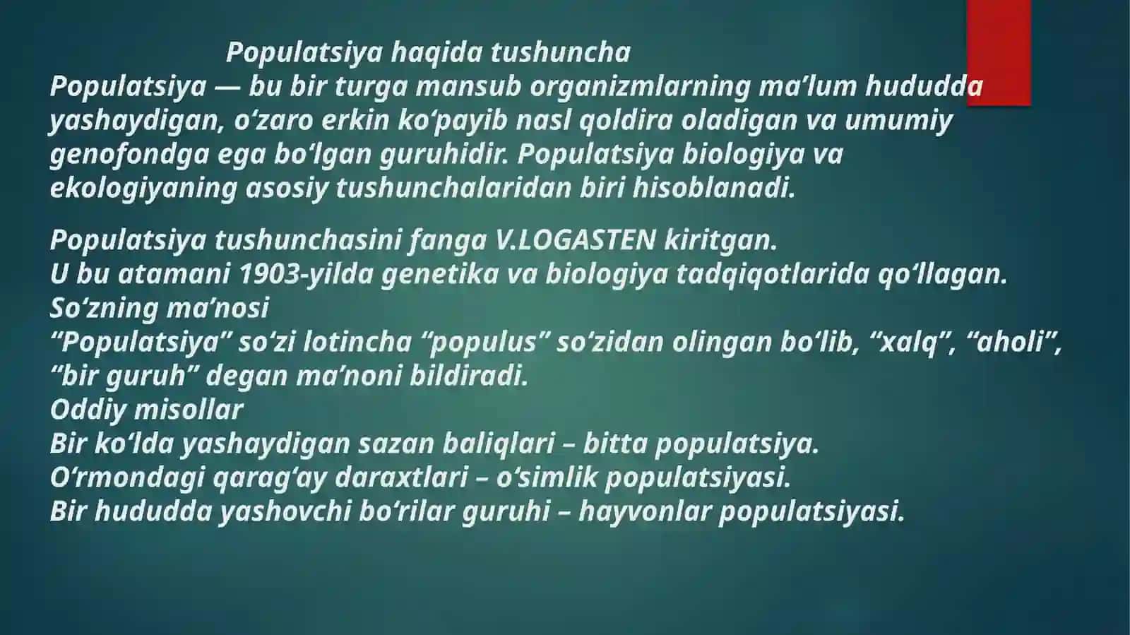 GULISTON DAVLATISHLAB CHIQARISH FAKULTETIBIOTEXNOLOGIYA YO’NALISHI38.23-UMIRZOQOVA ZAHRONINGEKOLOGIYA FANIDANMUSTAQIL ISHI 3
