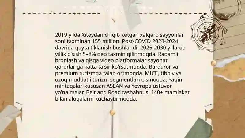 Xitoy xalqaro turizm bozori strategiyasi 3