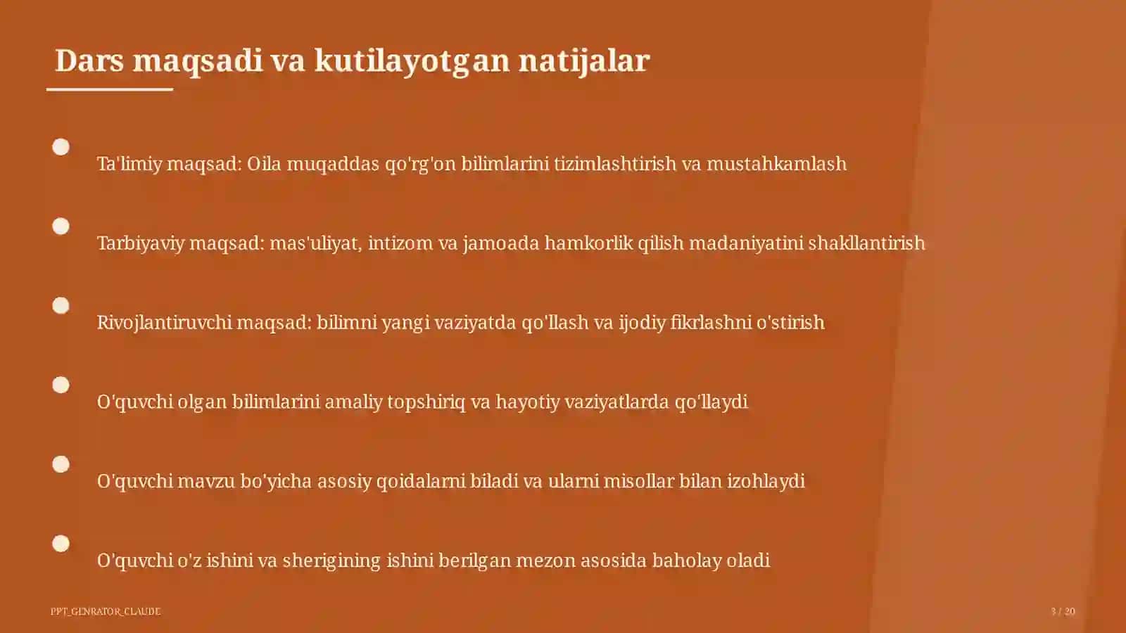 Oila muqaddas qo'rg'on (5-sinf) 3