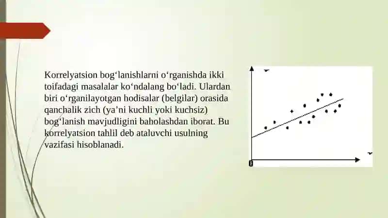 Chiziqli korrelyatsion-regression tahlilni amalga oshirishning bosqichlari 3