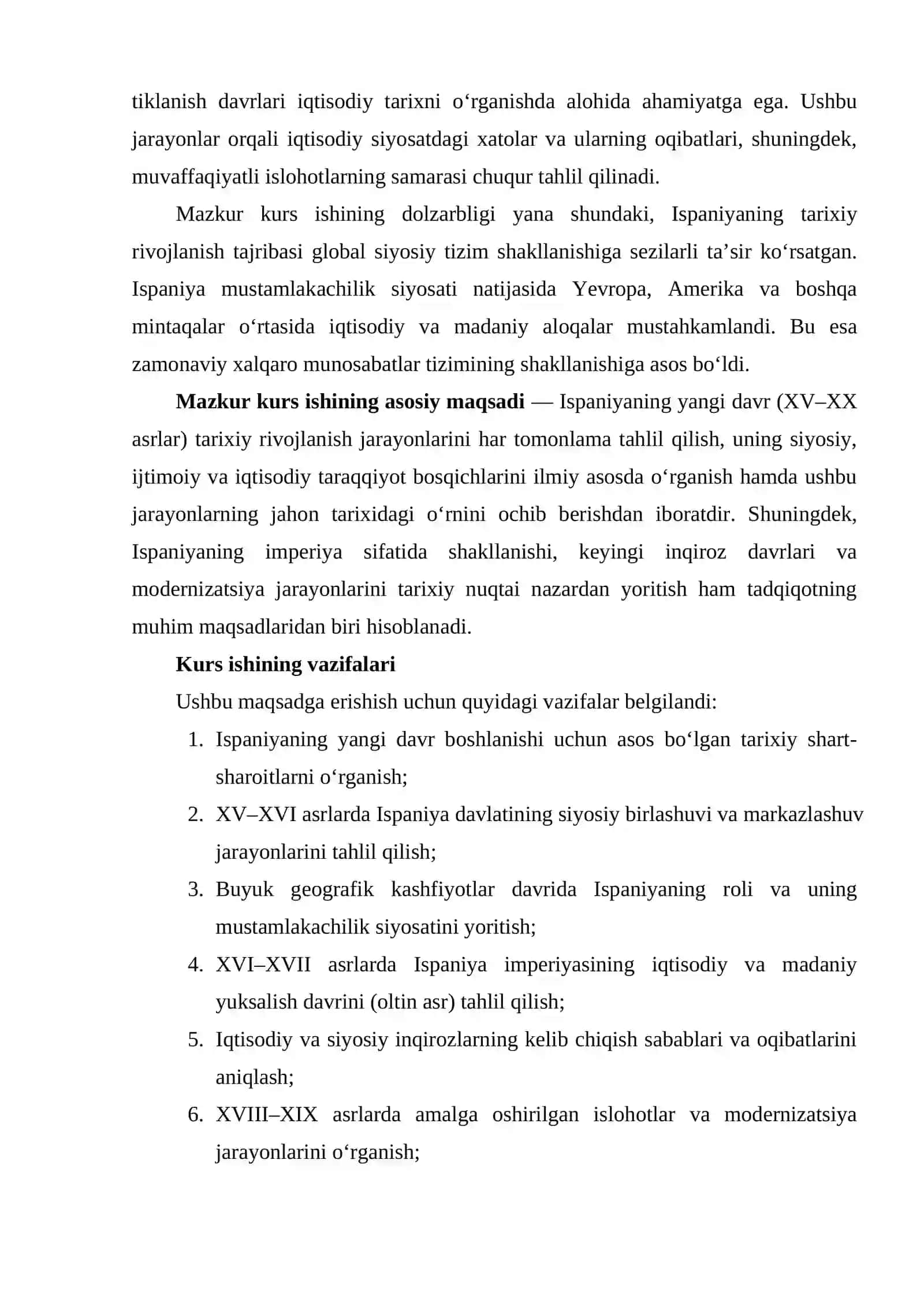 Ispaniya yangi davrda tarixiy rivojlanishning asosiy voqealari 3
