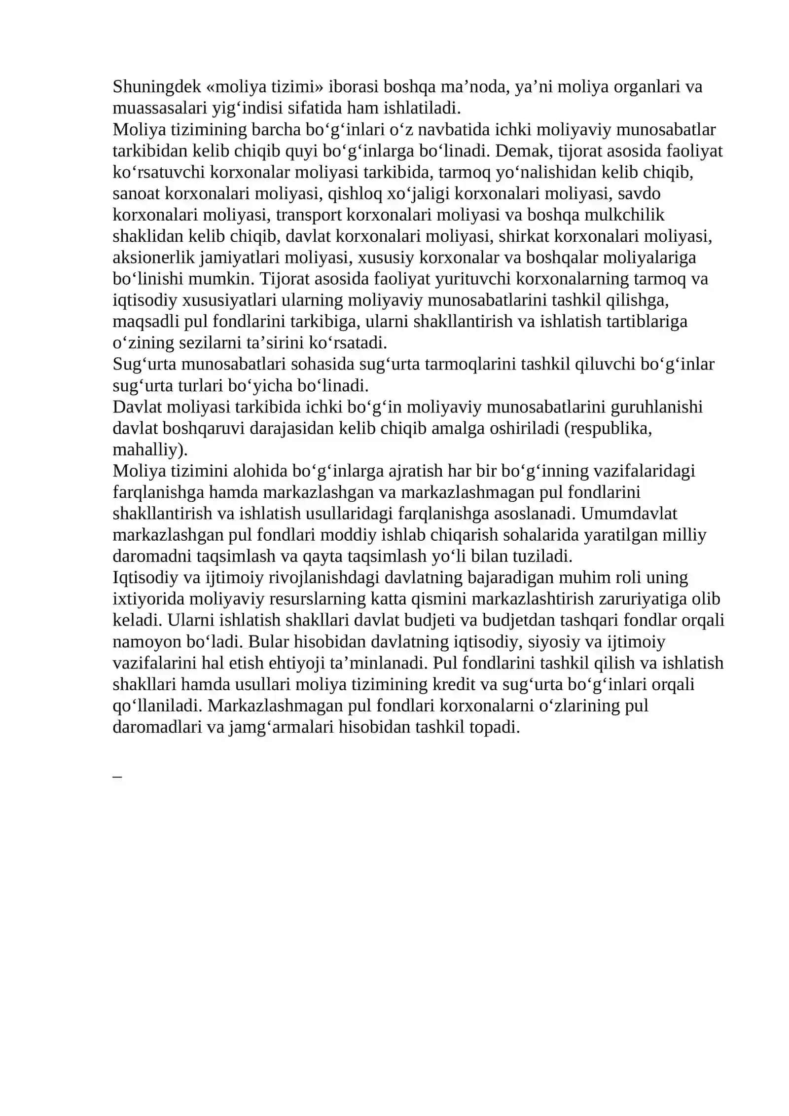 Moliya tizimi 3