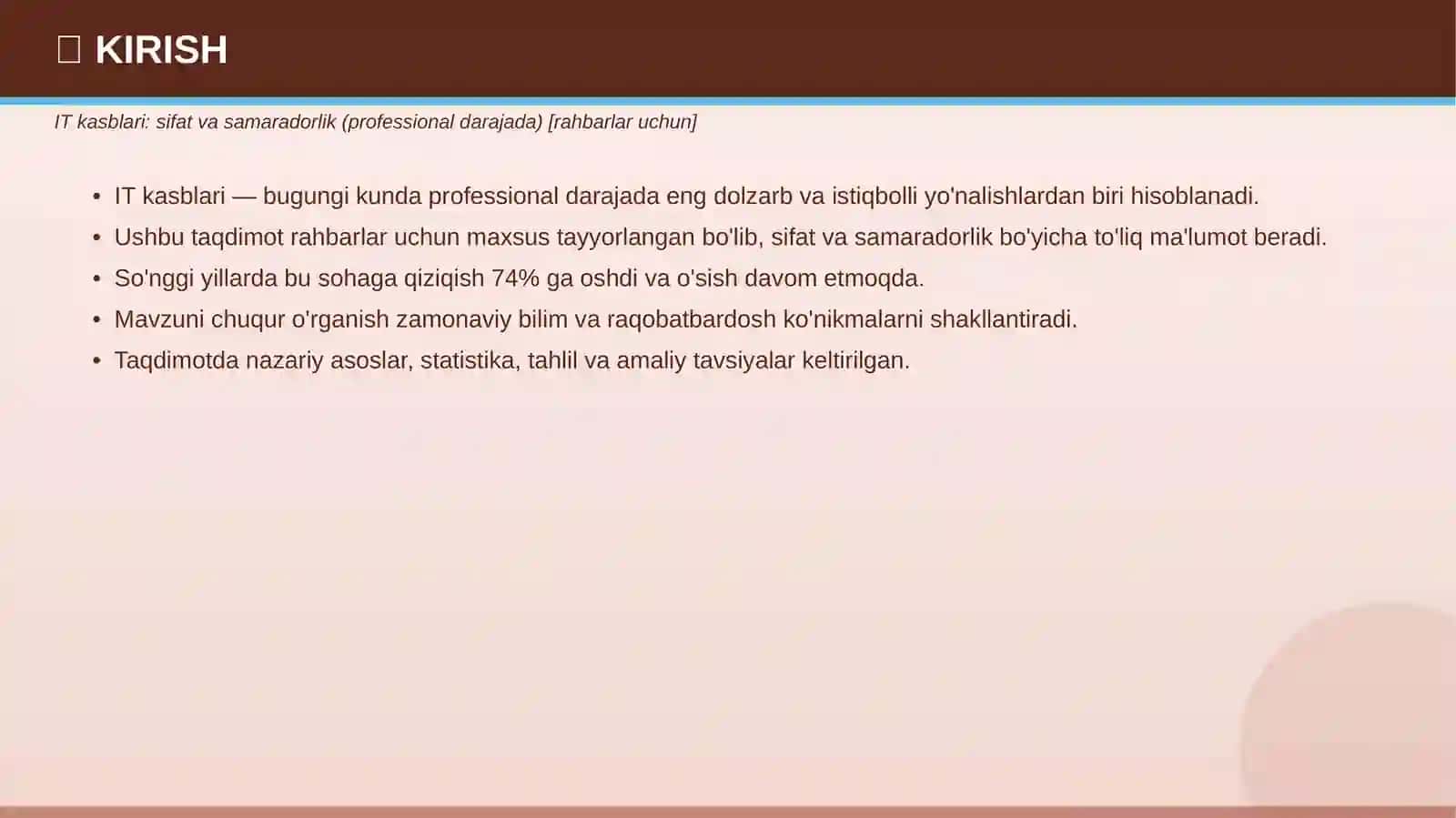 PROFESSIONAL TAQDIMOT • 2026 3
