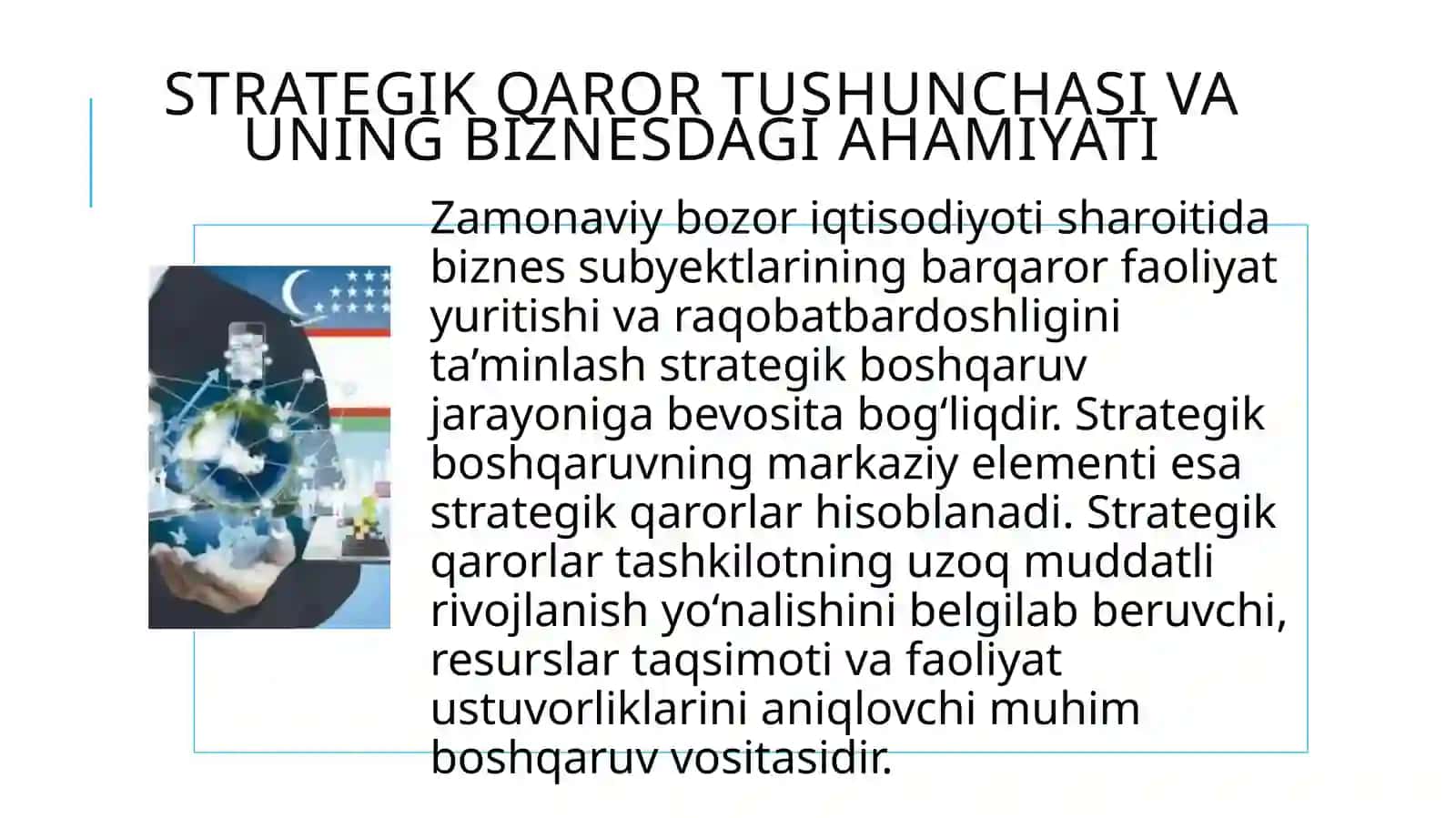 Biznesda strategik qarorlar qabul qilish 3