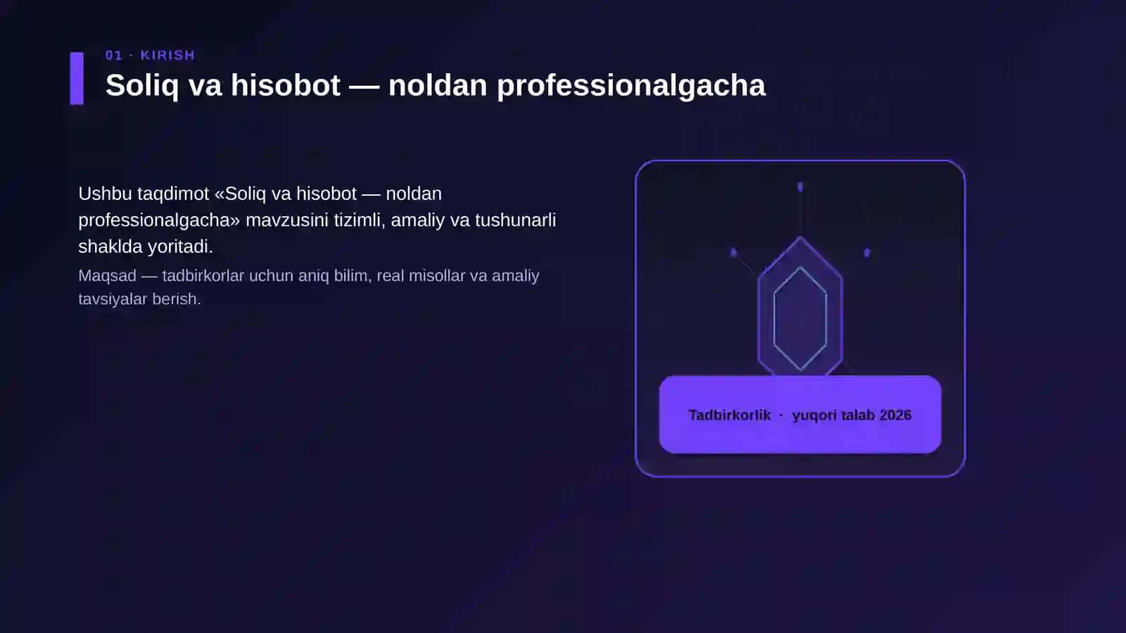 Soliq va hisobot — noldan professionalgacha 3