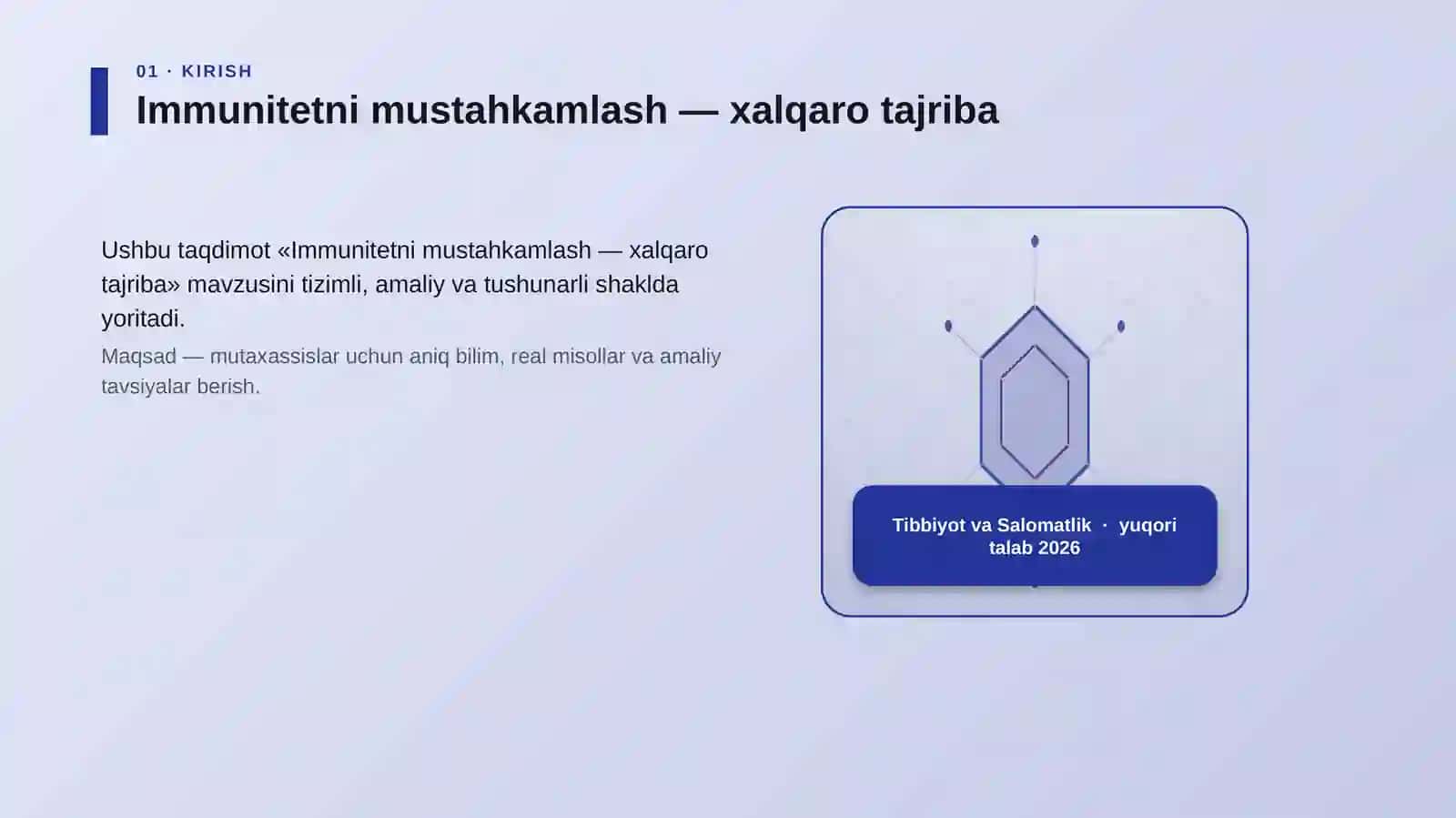 Immunitetni mustahkamlash — xalqaro tajriba 3