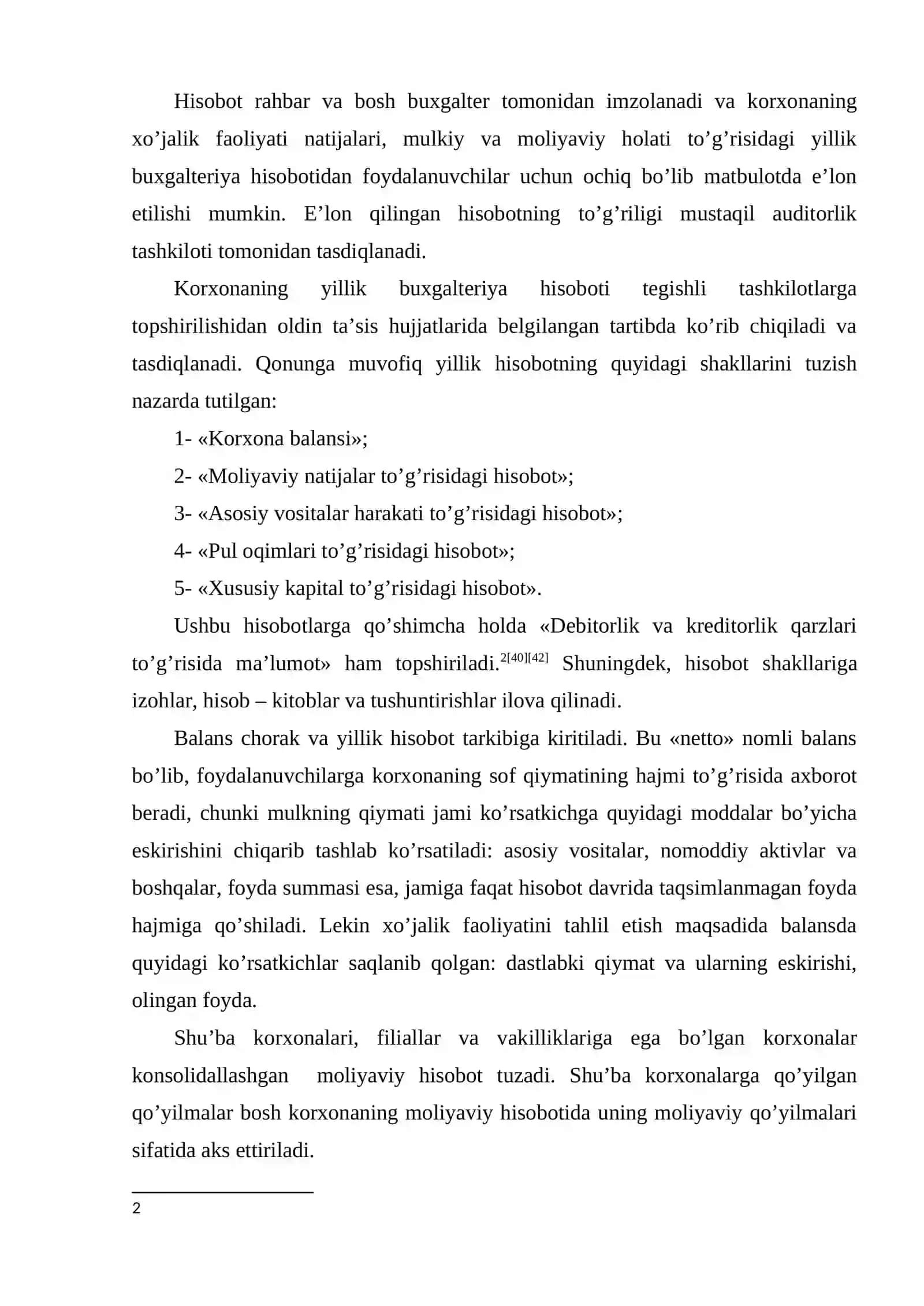 Moliyaviy hisobot tizimlari ahamiyati va shakillari 3