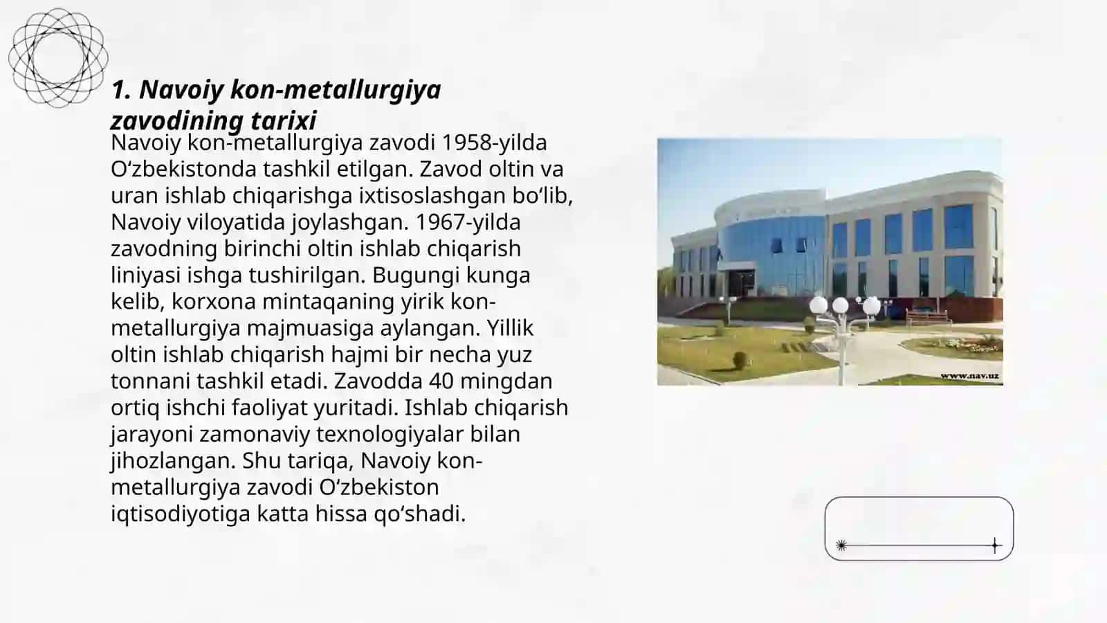 Navoiy kon metallurgiya zavodi haqida malumot 3