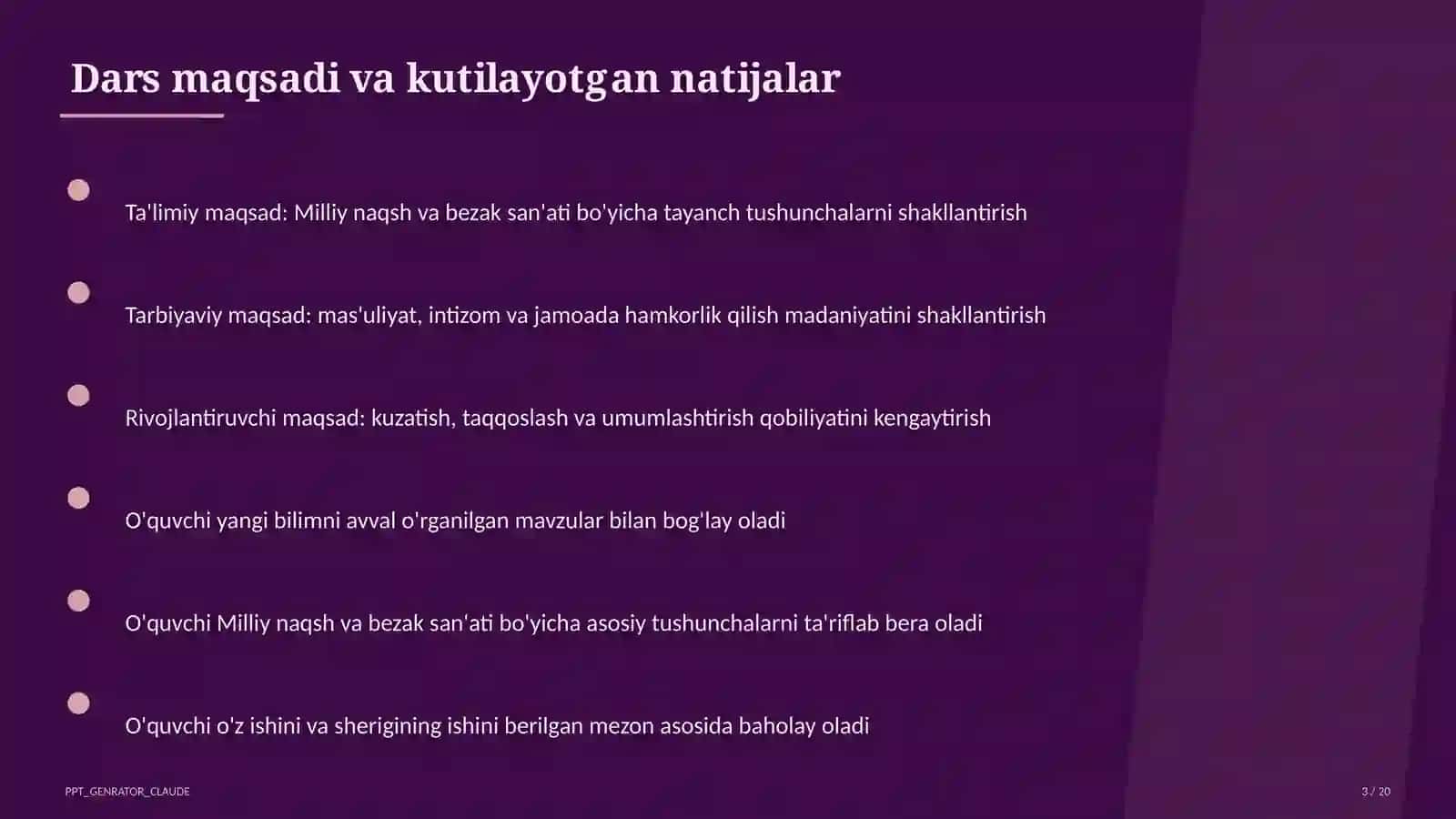 Milliy naqsh va bezak san'ati (3-sinf) 3
