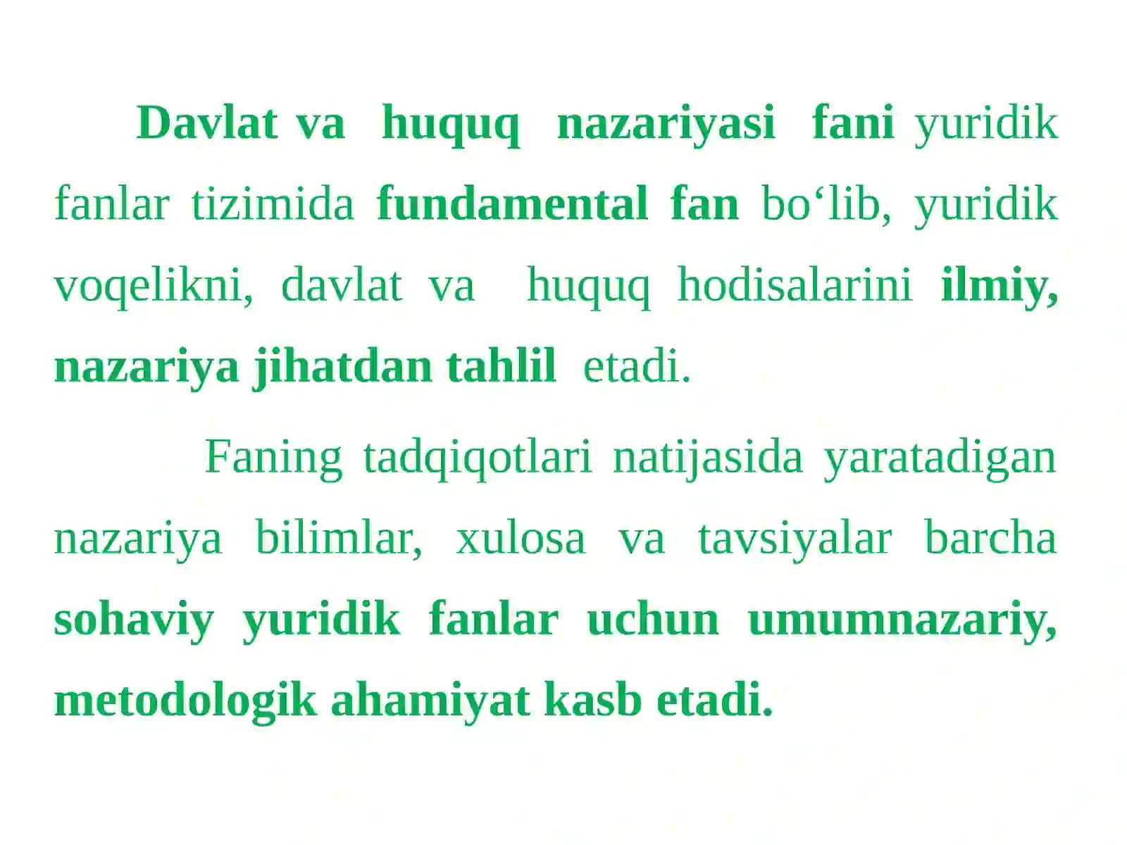 DAVLAT VA  HUQUQ NAZARIYASINING PREDMETI VA METODI. 3