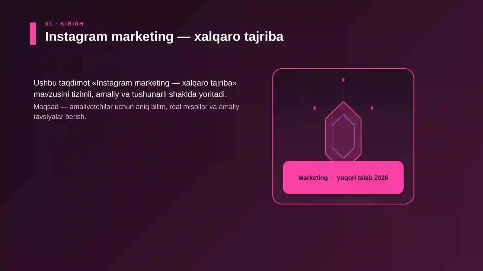 Instagram marketing — xalqaro tajriba 3