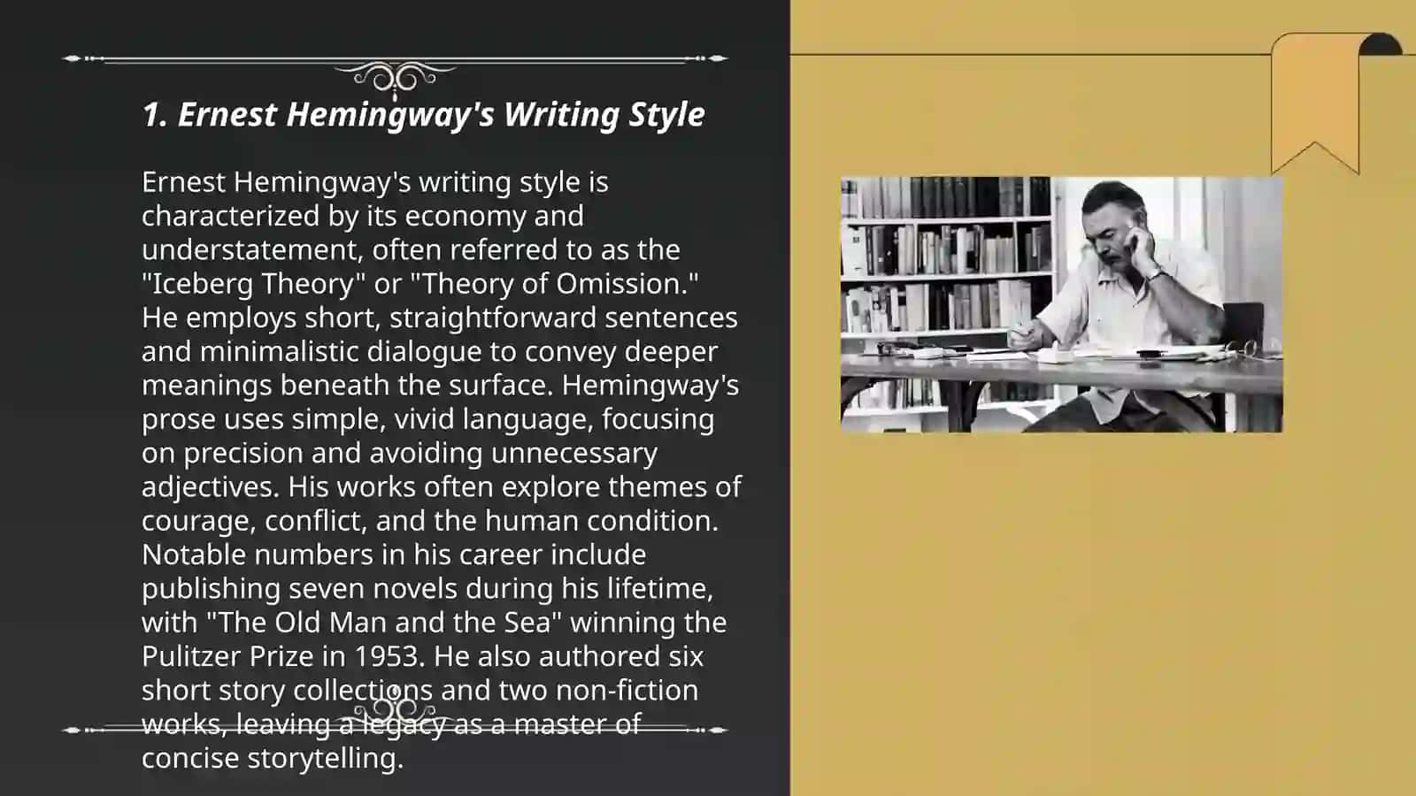 Ernest Hemingway. Lost generation 3