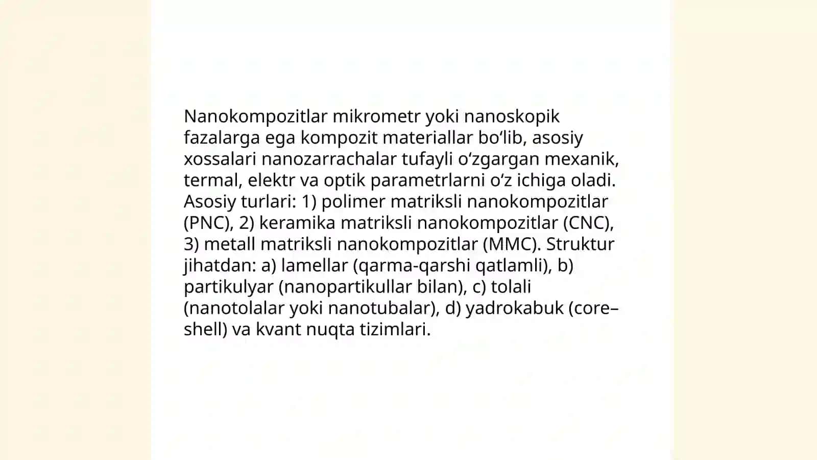 Nanokompozitlar va ularning fizik xususiyatlari 3