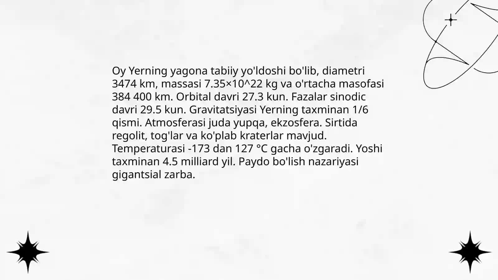 Oy va uning fazalari 3