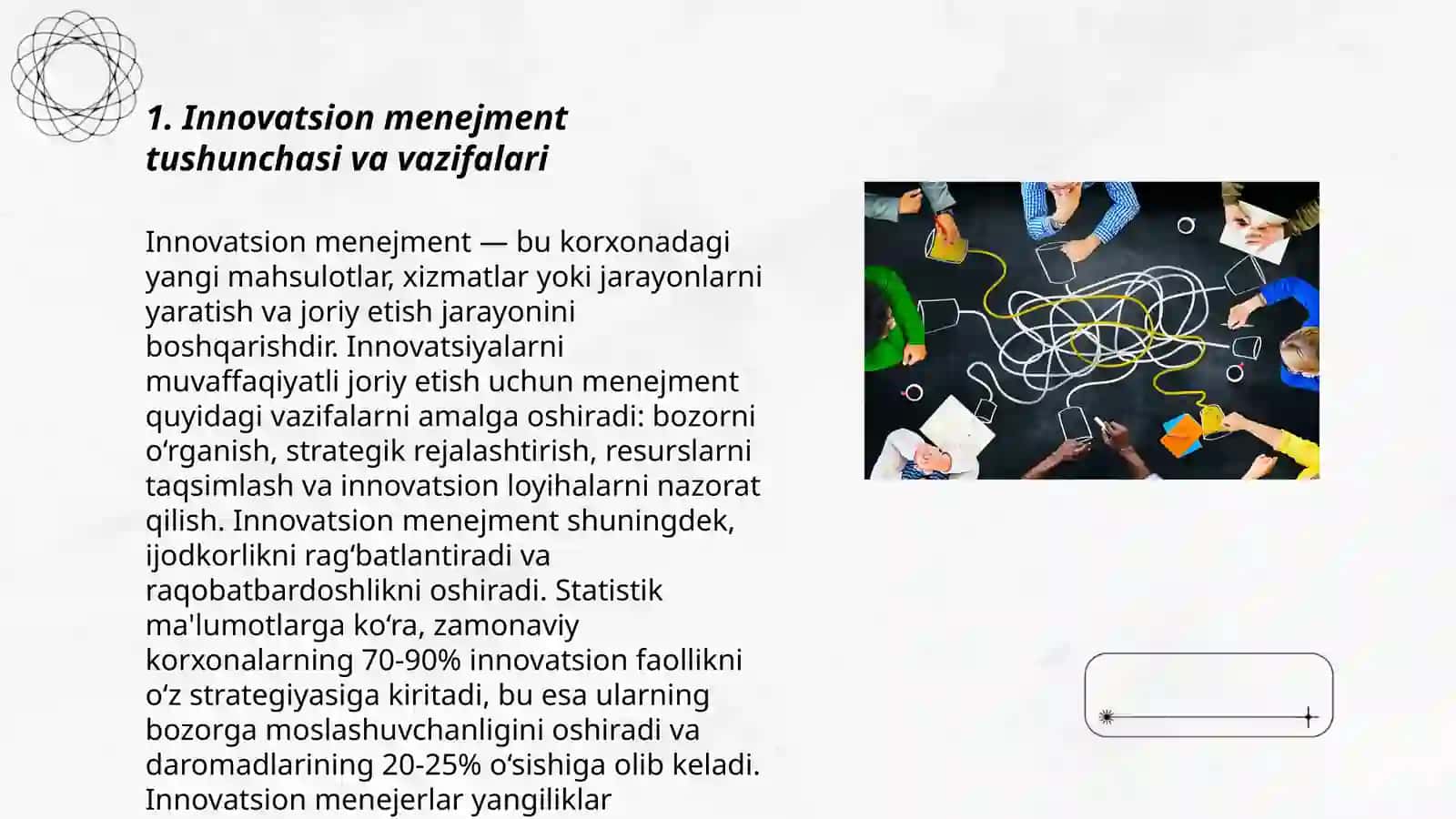 Innivatsion Menejment obyektlari 3