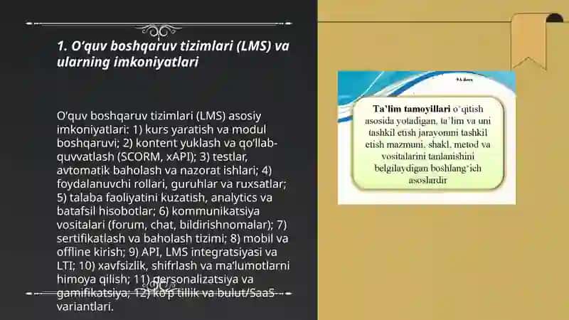 Taʼlim jarayoni ishtirokchilarining raqamli faoliyatini tashkil etish xizmatlar va vositalari 3