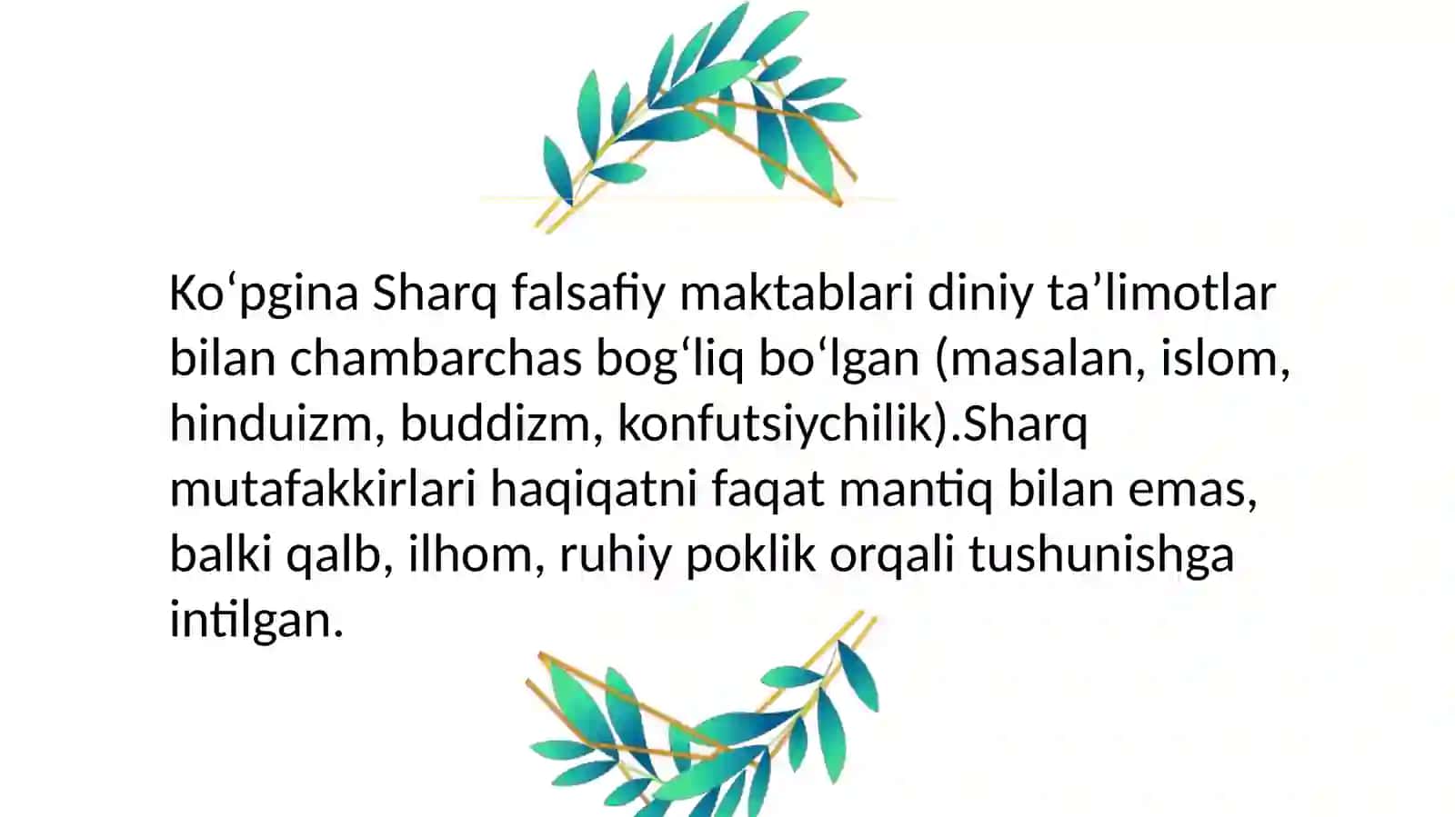 Sharqfalsafasiga Alisher Navoiyning Qoʻshganhissasi 3