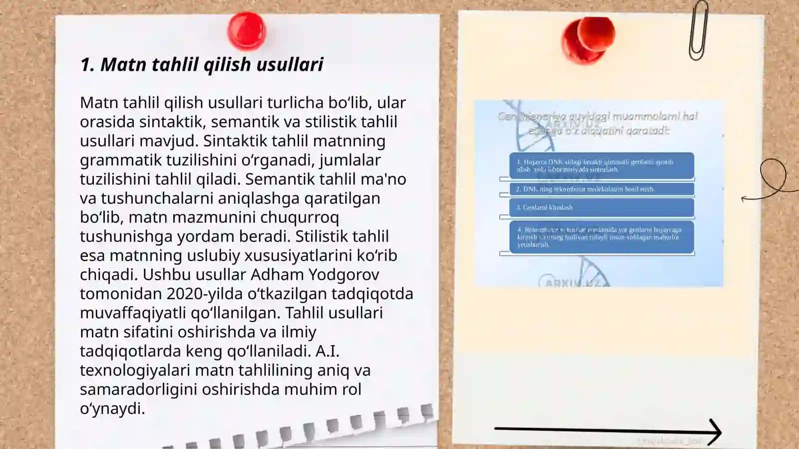 Matn va lugʻat ustida ishlash 3