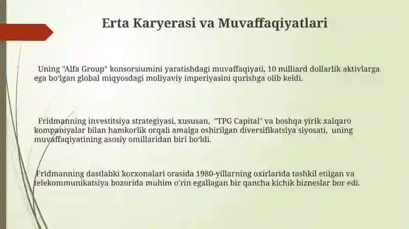 Fridman va uning qarashlari 3