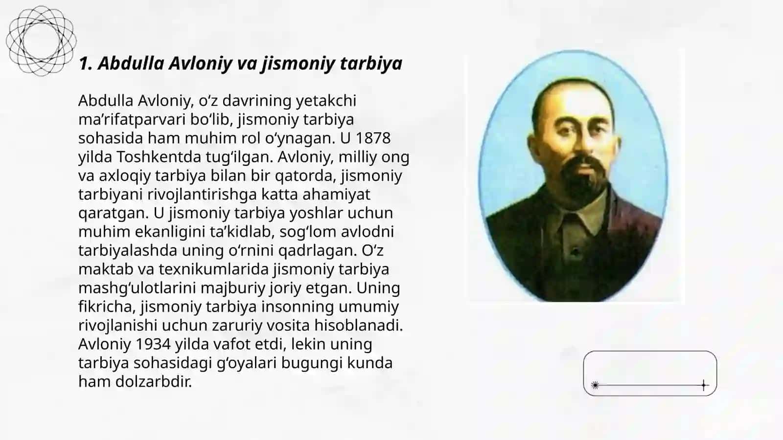 Abdulla Avloniy va Abdurauf fitratning jismoniy tarbiya to'risidagi fikrlari 3