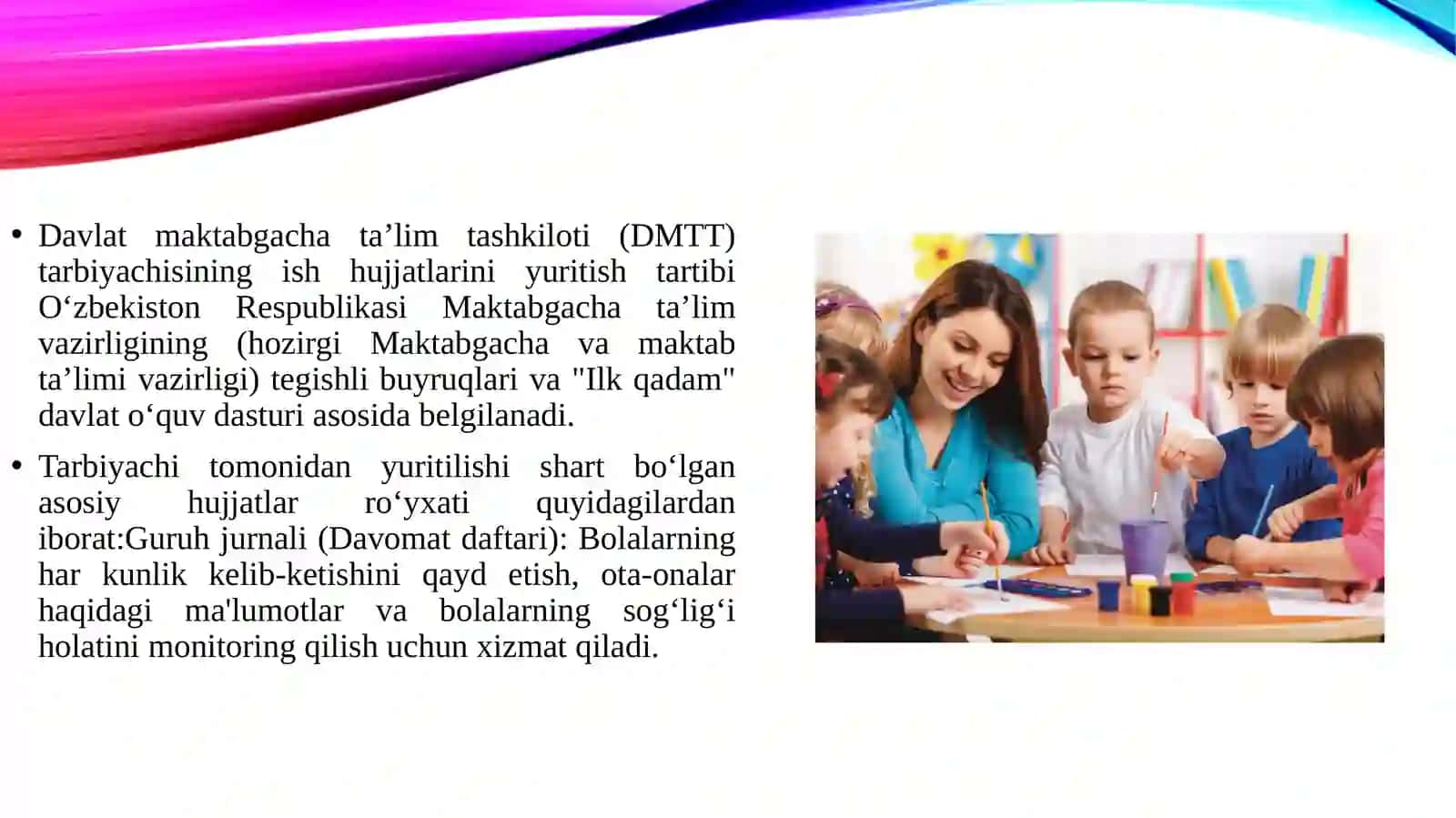 Davlat Maktabgacha taʼlim tashkiloti tarbiyachisining ish hujjatlarini yuritish tartibi 3