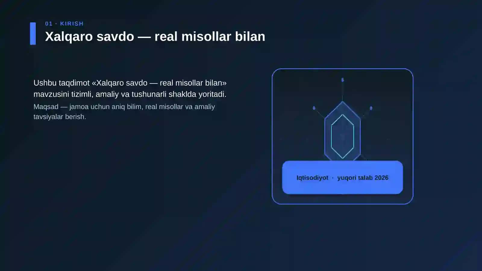Xalqaro savdo — real misollar bilan 3