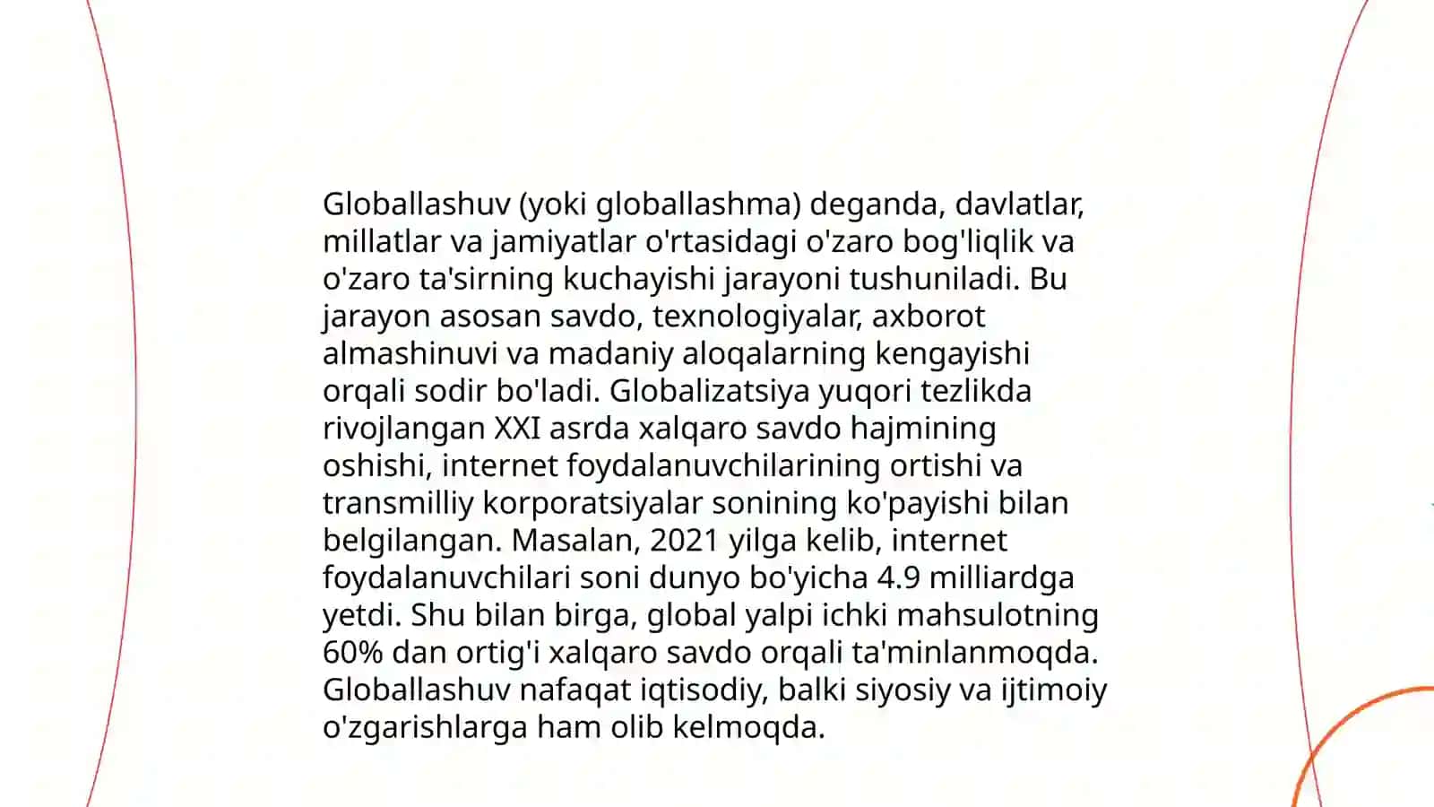 Globallashuv jarayonining ijtimoiy va falsafiy ahamiyati 3