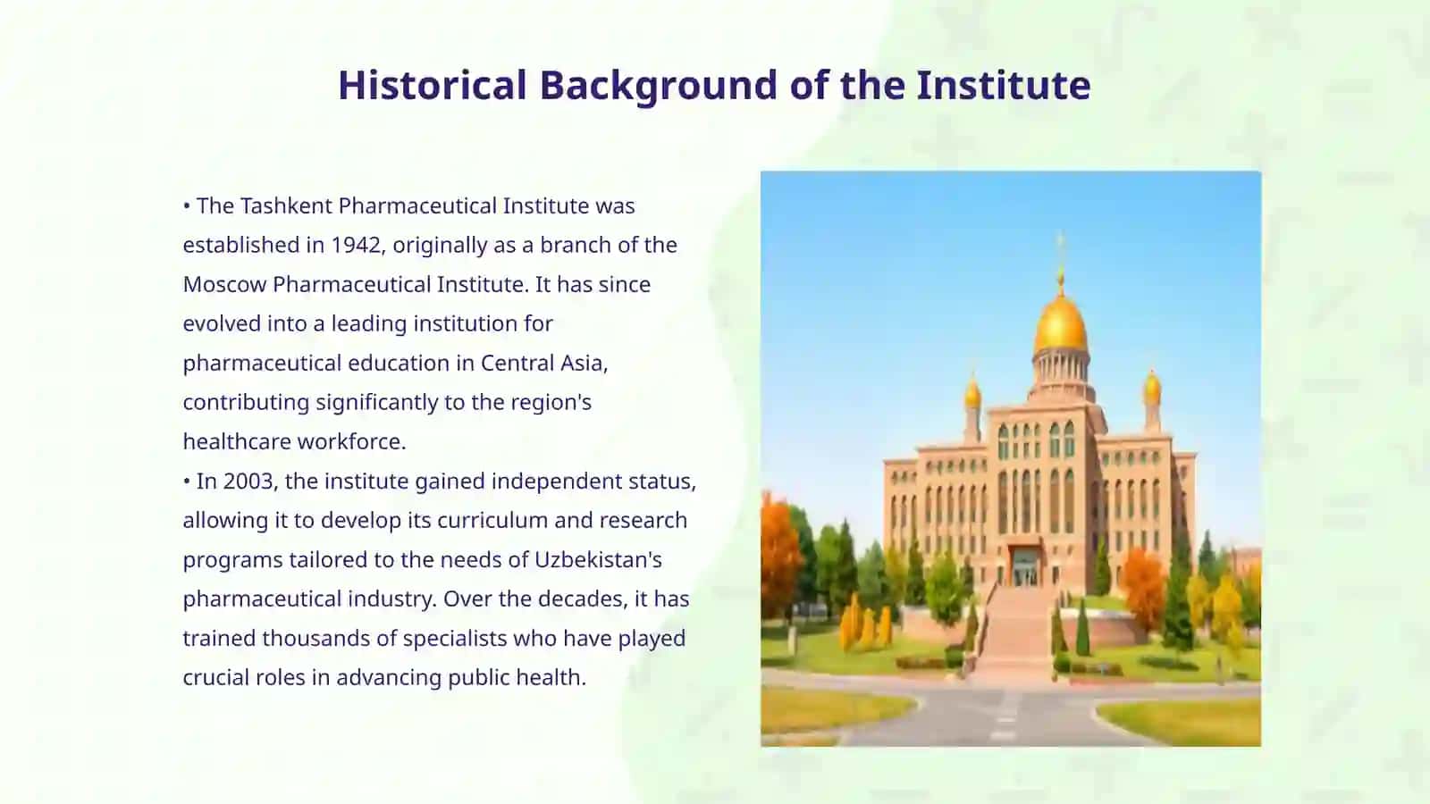 Tashkent Pharmaceutical Institute 3