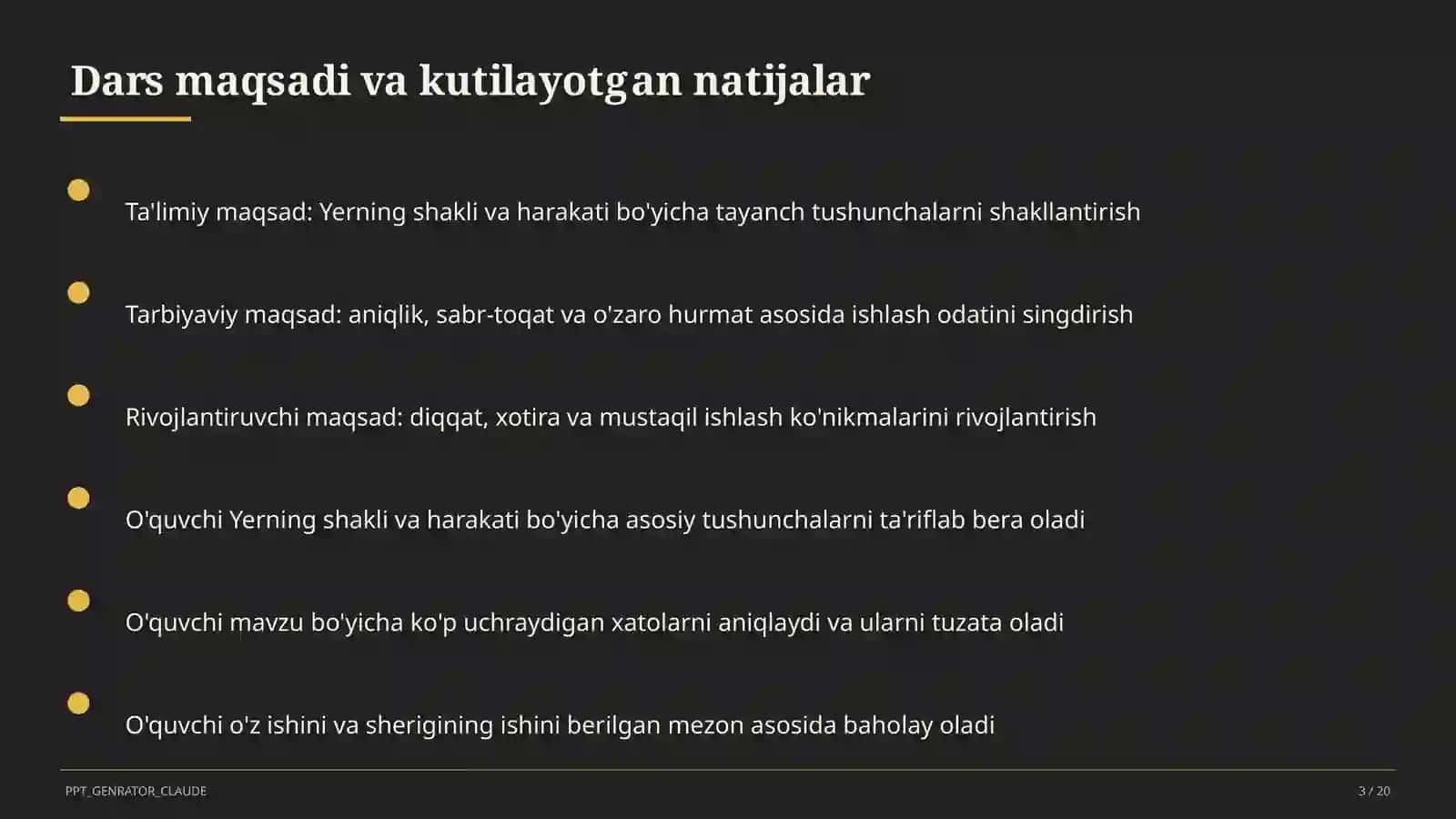 Yerning shakli va harakati (5-sinf) 3