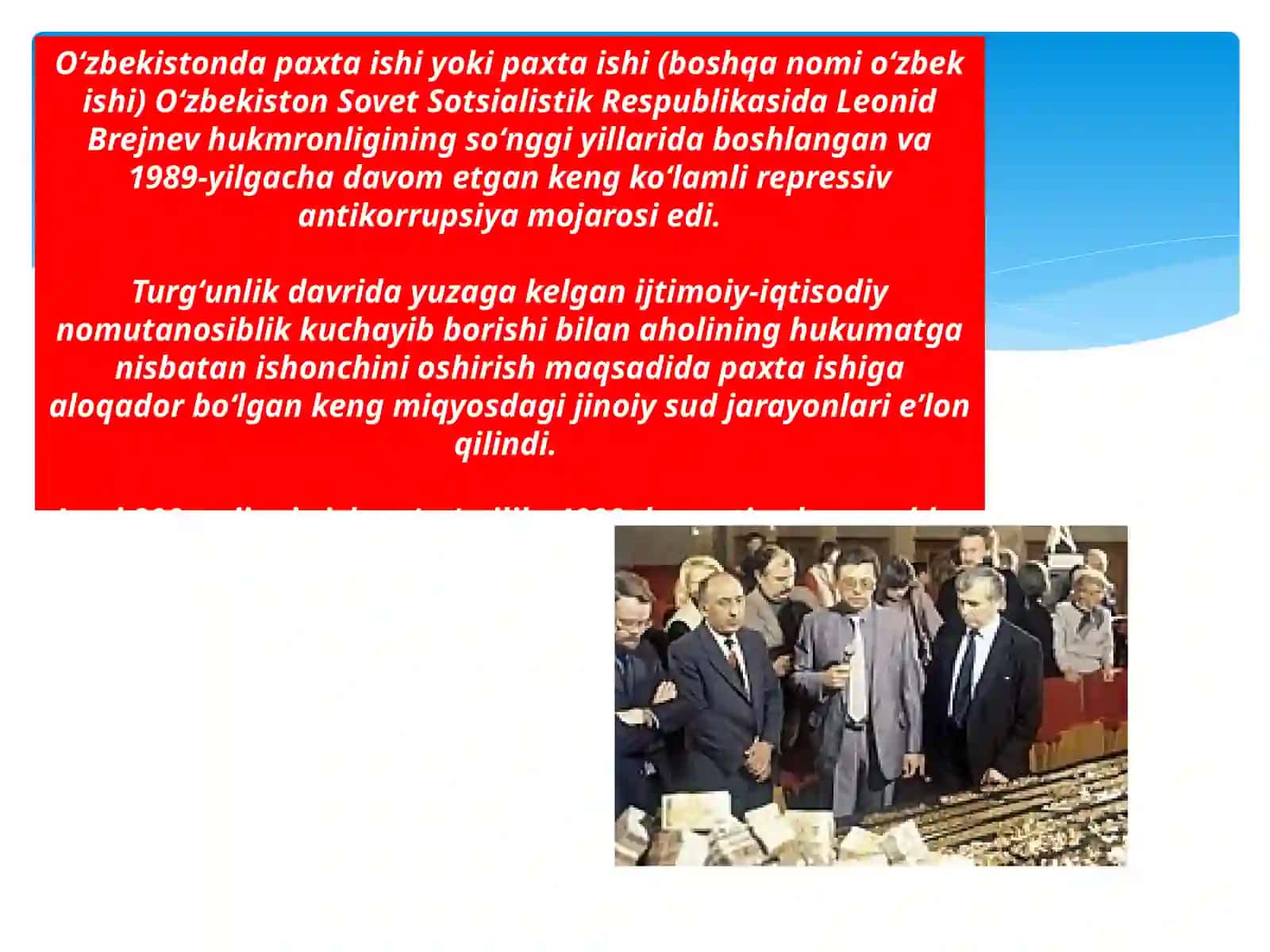 'O'zbekistonda amalga oshirilgan "Paxta ishi", "O'zbek ishi" deb nomlangan siyosiy qatag'on 3