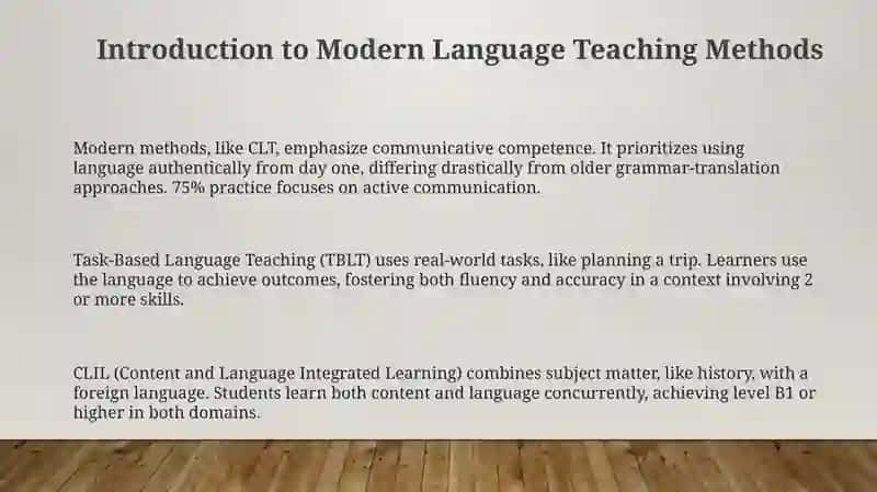 Modern Language Teaching Methods 3