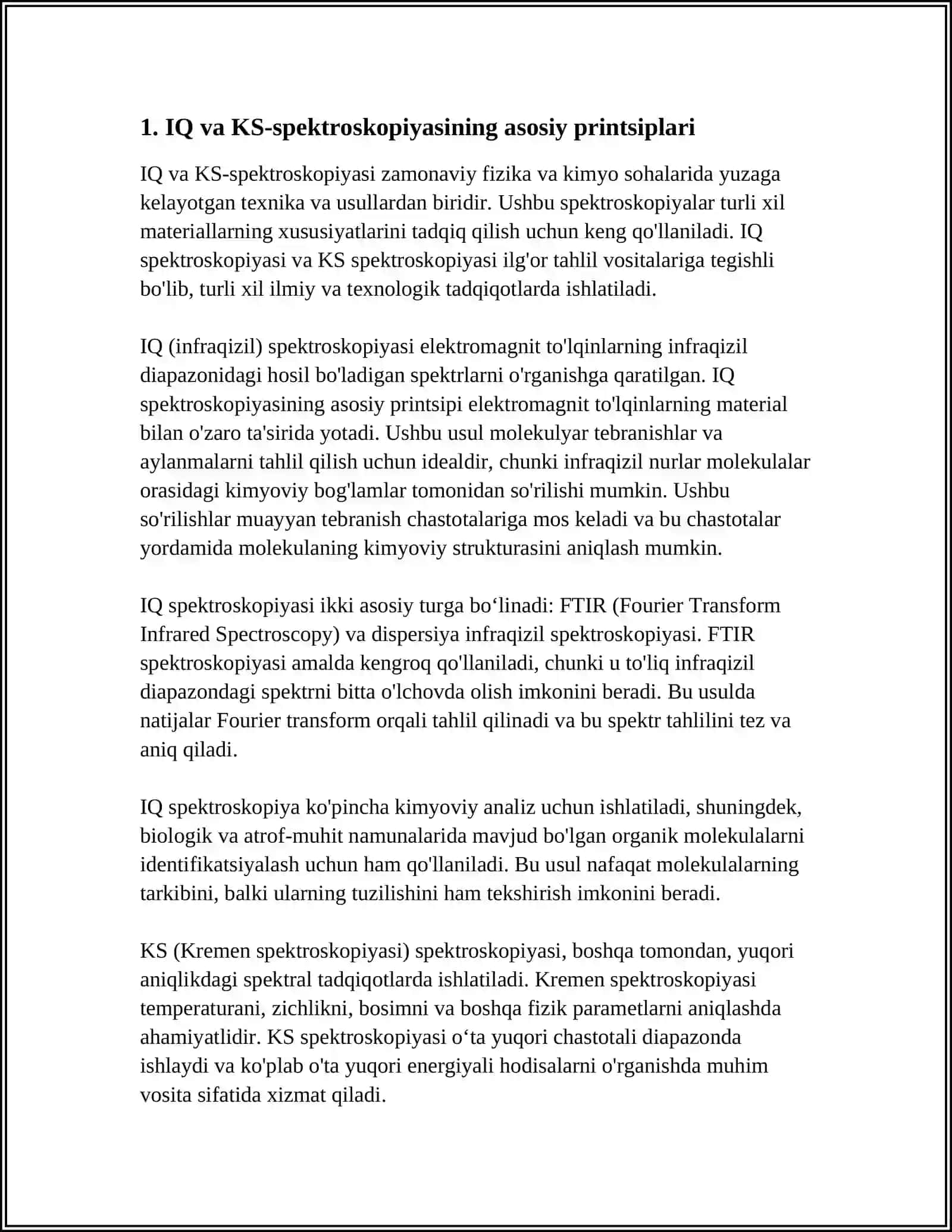 IQ va KS-Spektroskopiyasi Texnikasi va Usullari 3