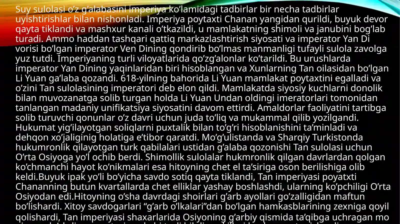 O‘Rta asrlarda Xitoy 3