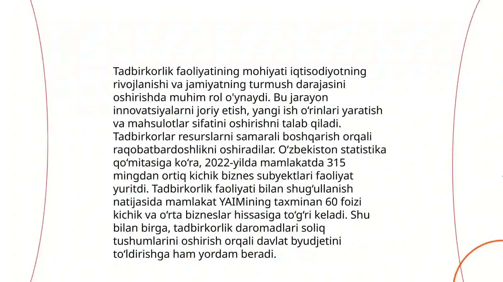 Tadbirkorlik faoliyati tadbirkorlik kapitali va uning aylanishi 3