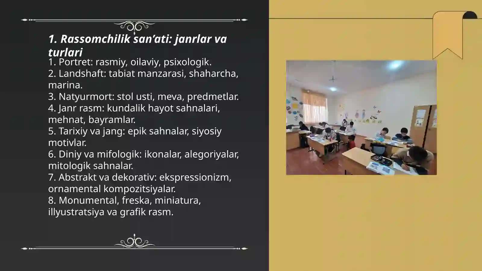 Rassomchilik san’ati: janrlar va turlari 3