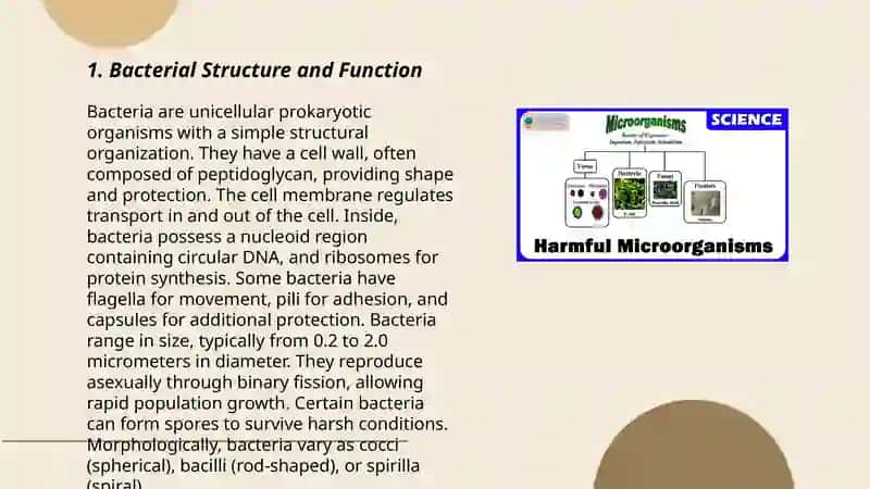 Microorganisms and Microbiology 3