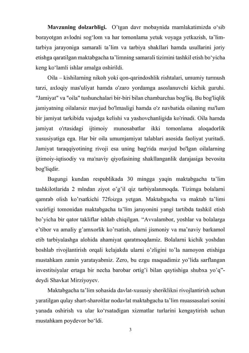 MAKTABGACHA TA'LIM YO‘NALISHI TALABALARINI OTA-ONALAR BILAN HAMKORLIK QILISHGA KASBIY TAYYORLASH 3