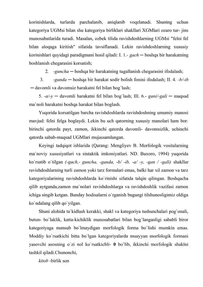 Grammatik kategoriya va shakllar 3