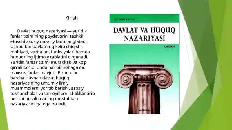 Davlat huquq nazariyasi 3