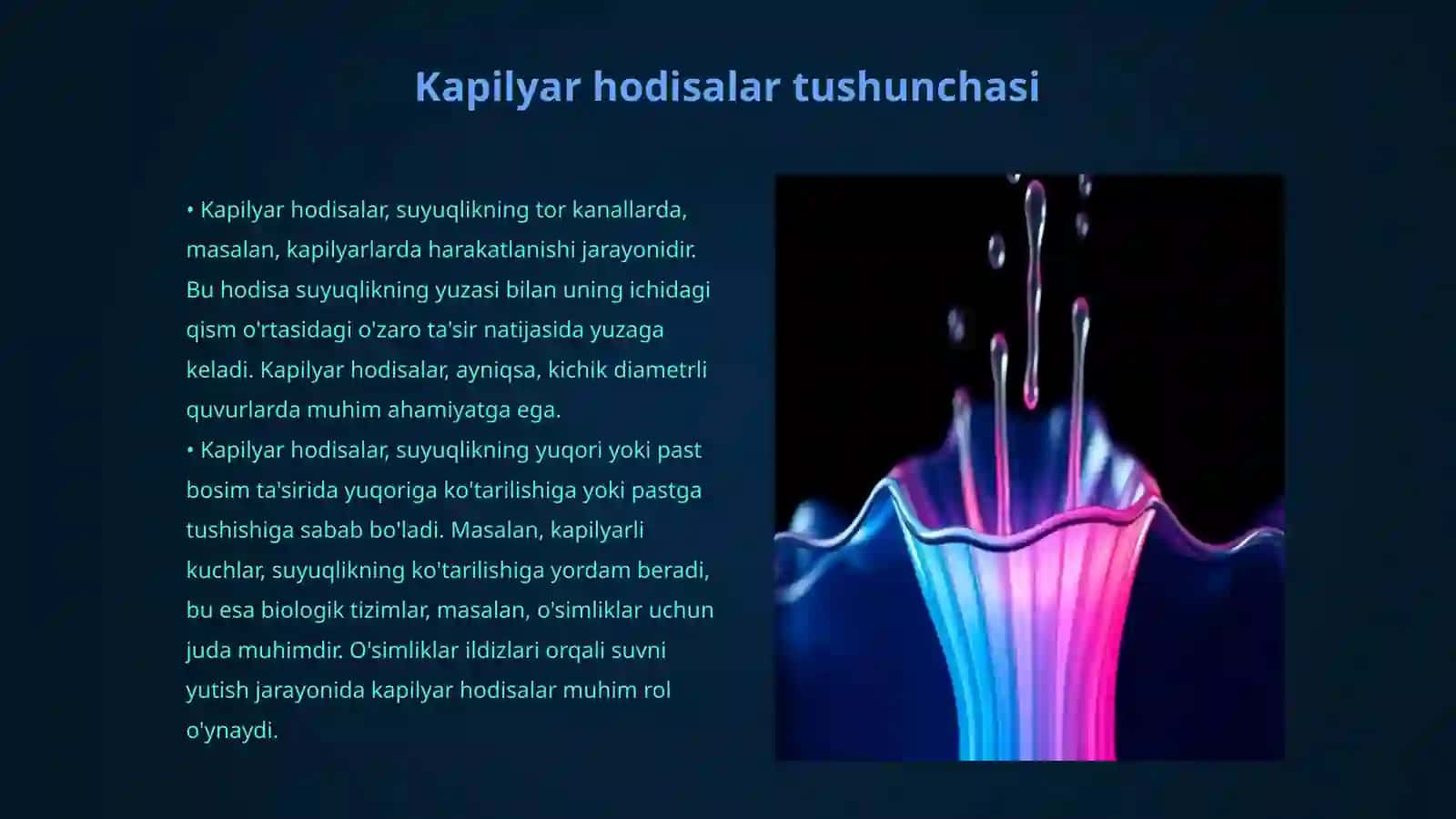 Kapilyar hodisalar 3