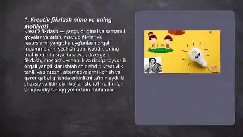 Kreativ fikrlash 3