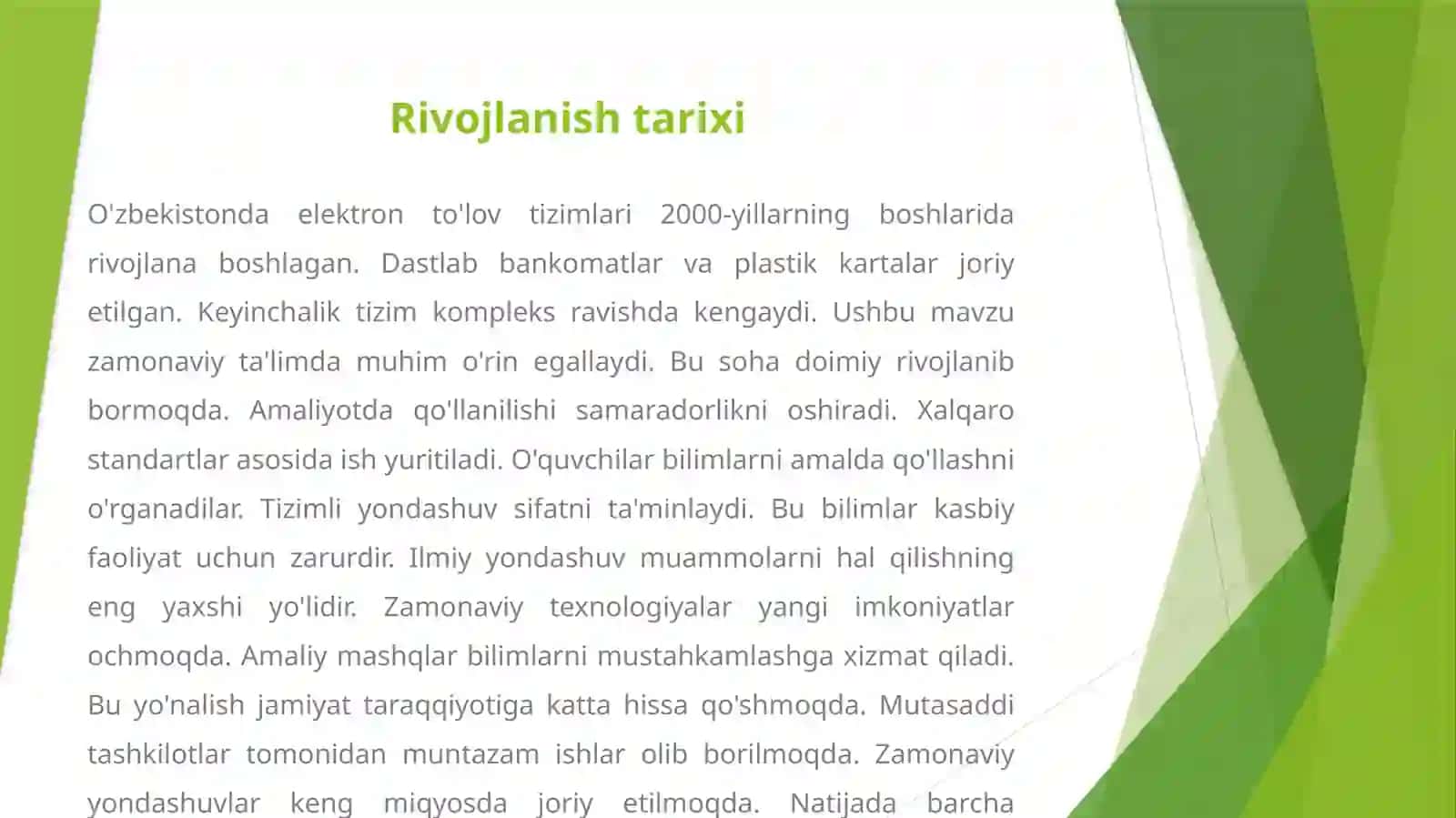 Elektron to'lov tizimlari va raqamli bank xizmatlari 3