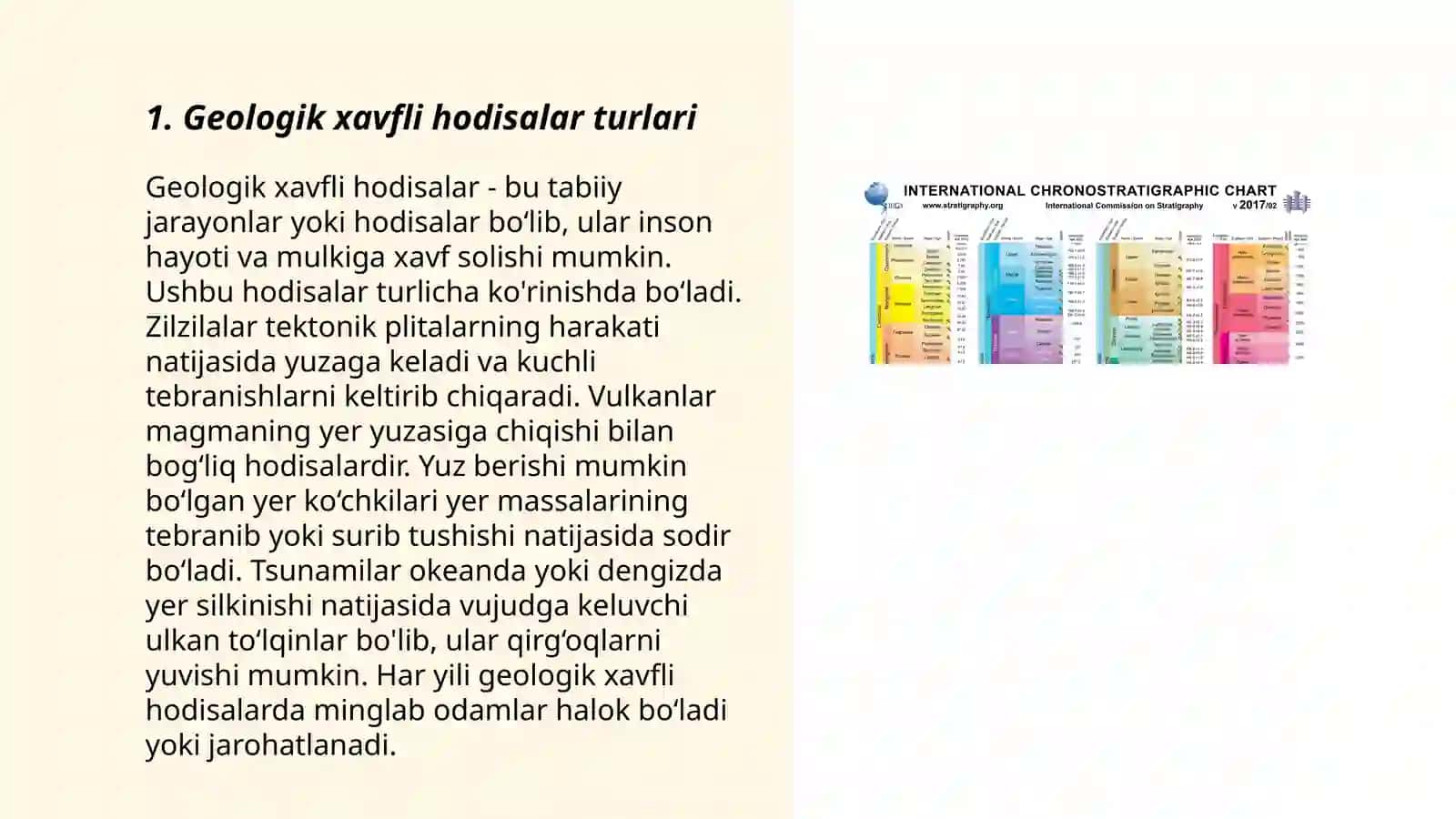 Geologik, gidrometeriologik xavfli hodisalar. Qurgʻoqchilik va yongʻinlarda fuqaro muhofazasi 3