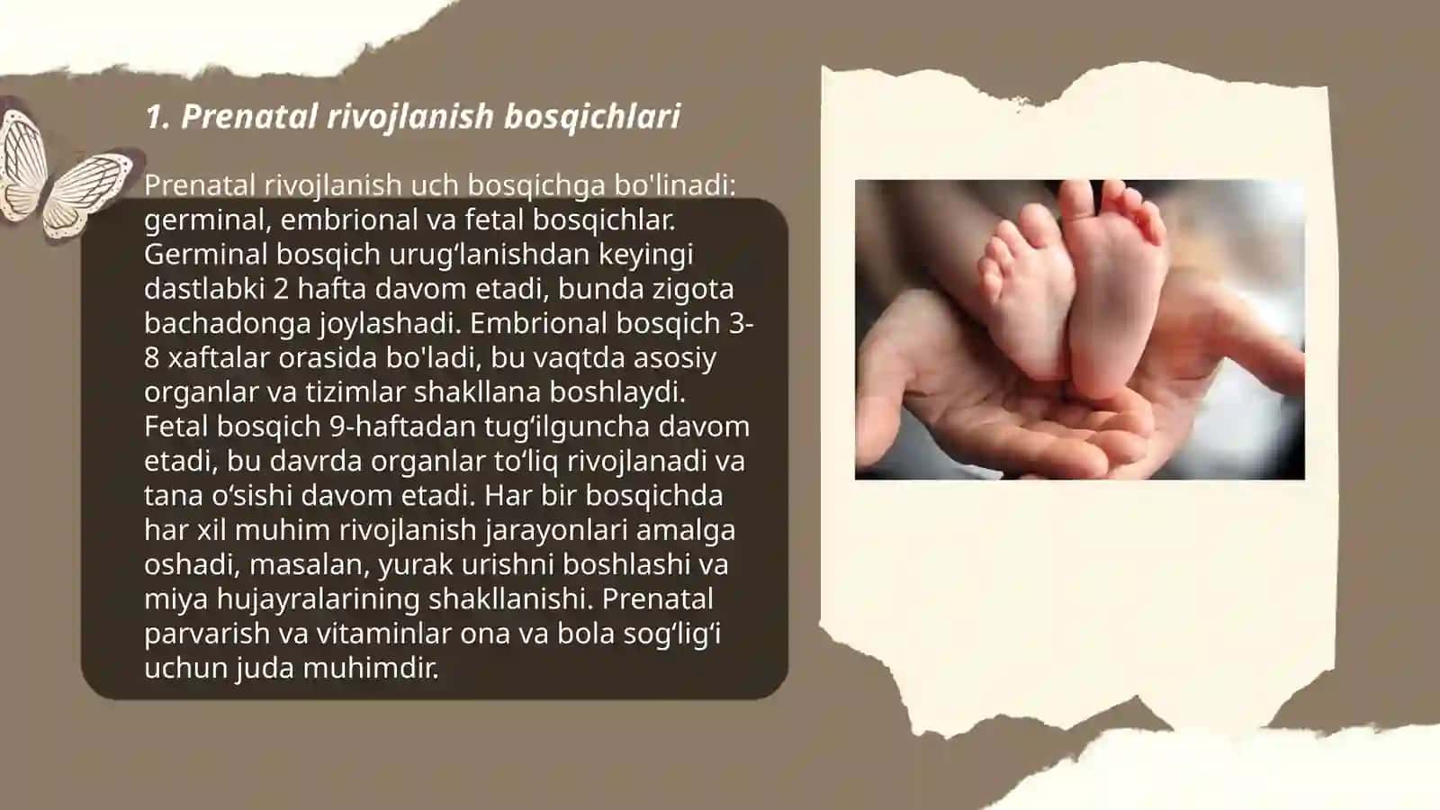 Perenatal va chaqaloqlik davrida psixofiziologik rivojlanishiga xos xususiyatlar 3