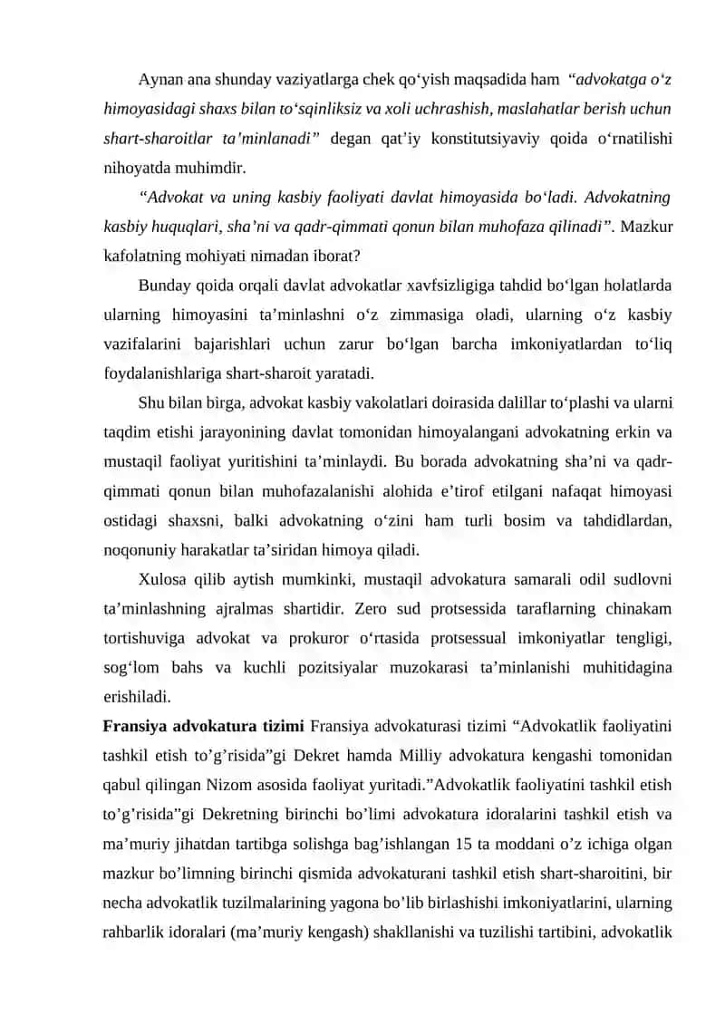 Advokatning Odil Sudlov va Boshqa Faoliyatdagi Ishtiroki 3
