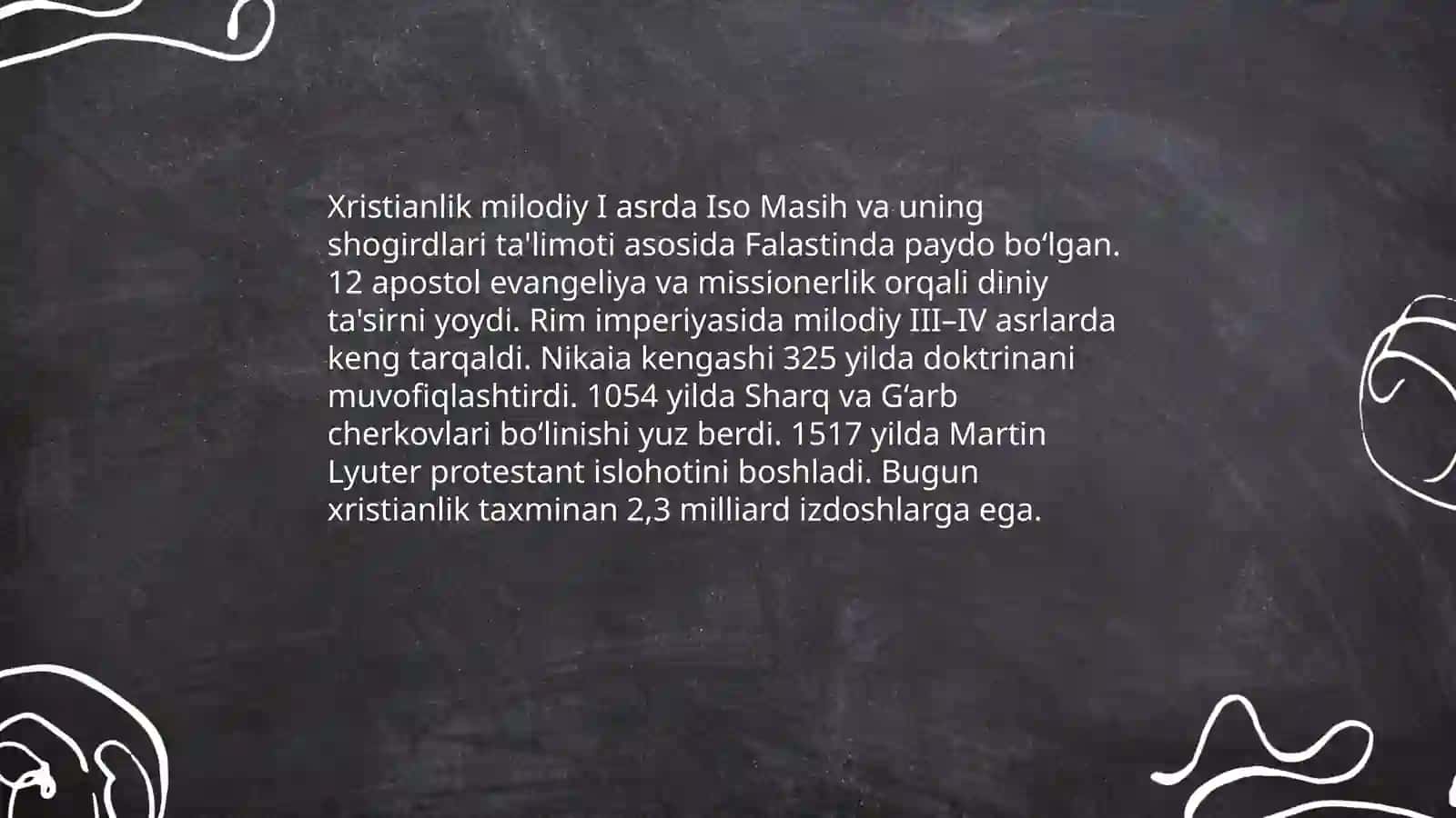 Xristianlik dini haqida 3