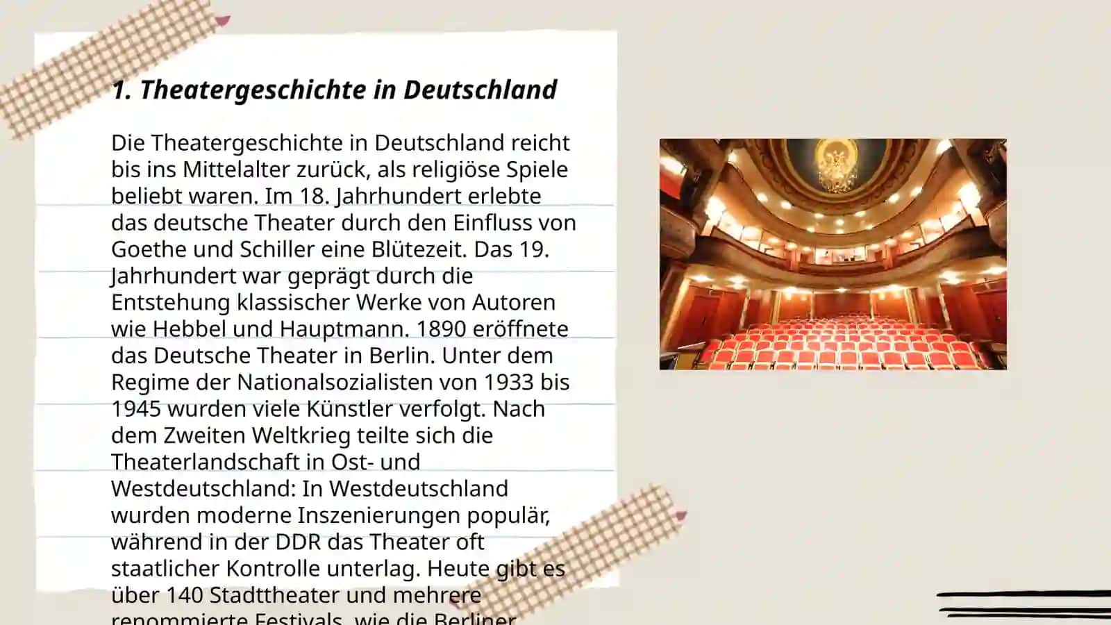 Theatergeschichte in Deutschland 3