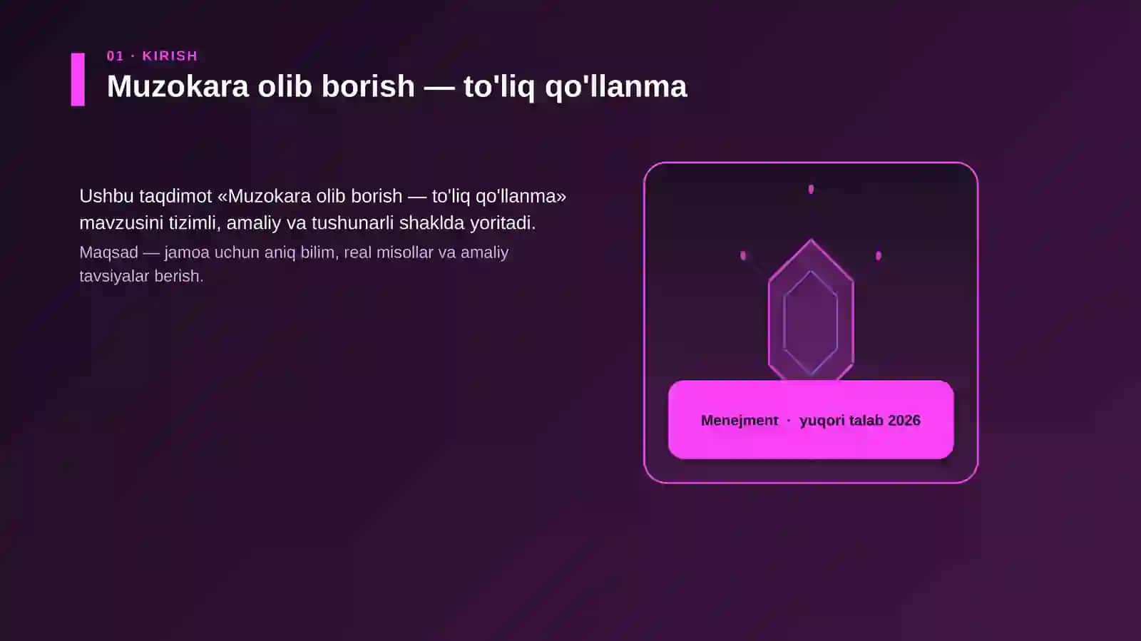 Muzokara olib borish — to'liq qo'llanma 3