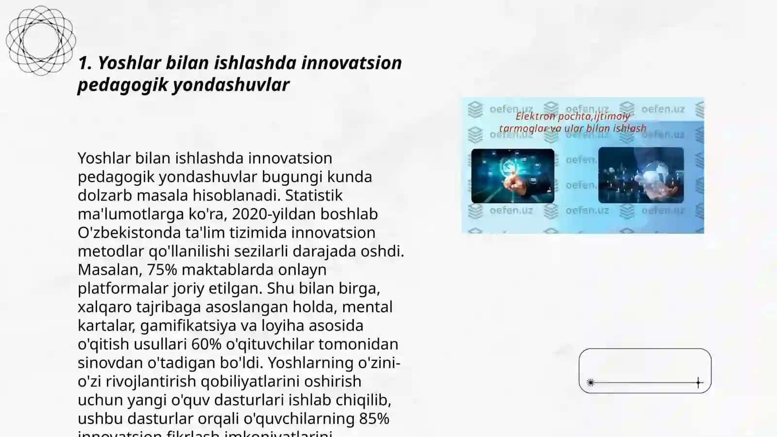 Yoshlar bilan ishlashda ijtimoiy pedagogik innovatika va loyihaviy faoliyat 3